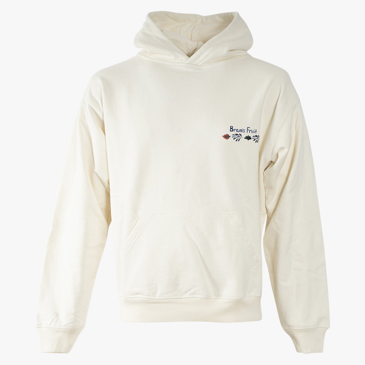 Bram's Fruit Hoodie met Backprint Off-White | Flora Hoodie