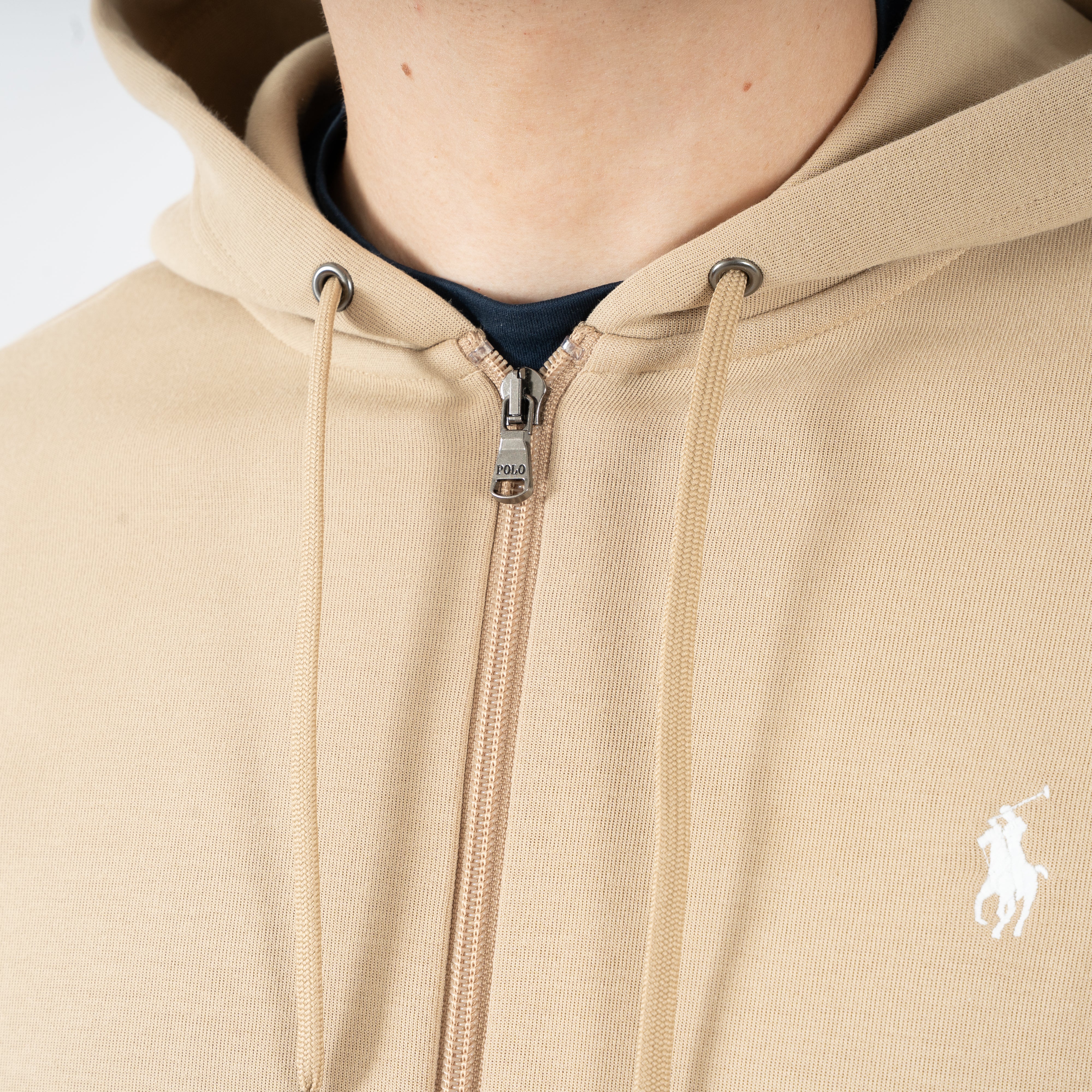 Ralph Lauren Vest Zand | Double-Knit Hoodie