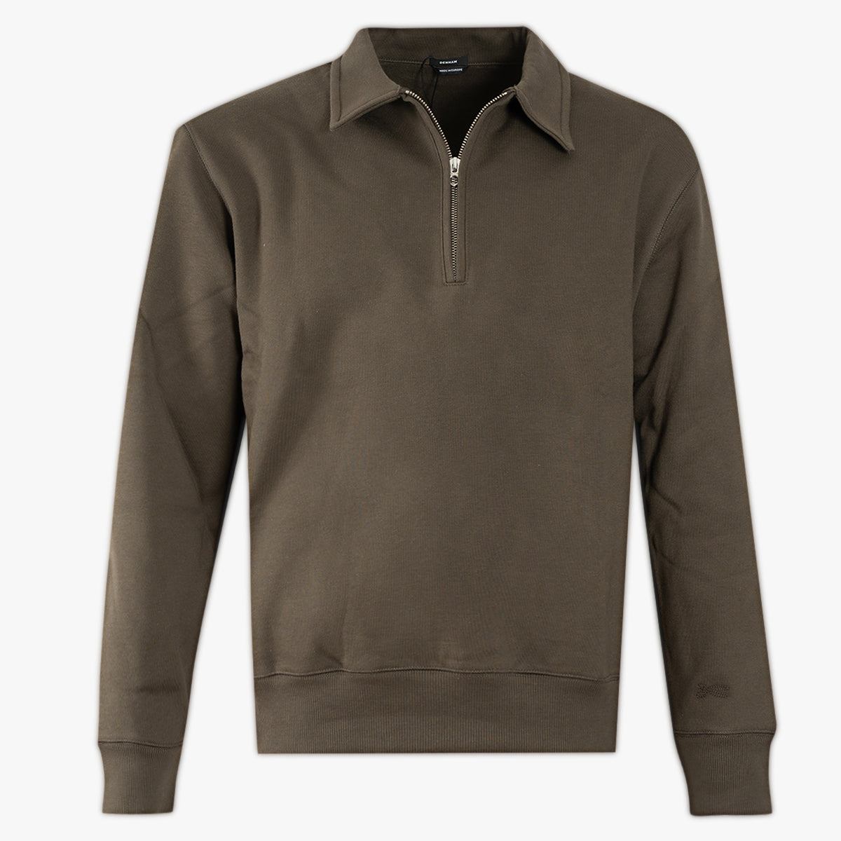 Denham Sweater Polokraag Bruin | Nino Polo Sweat