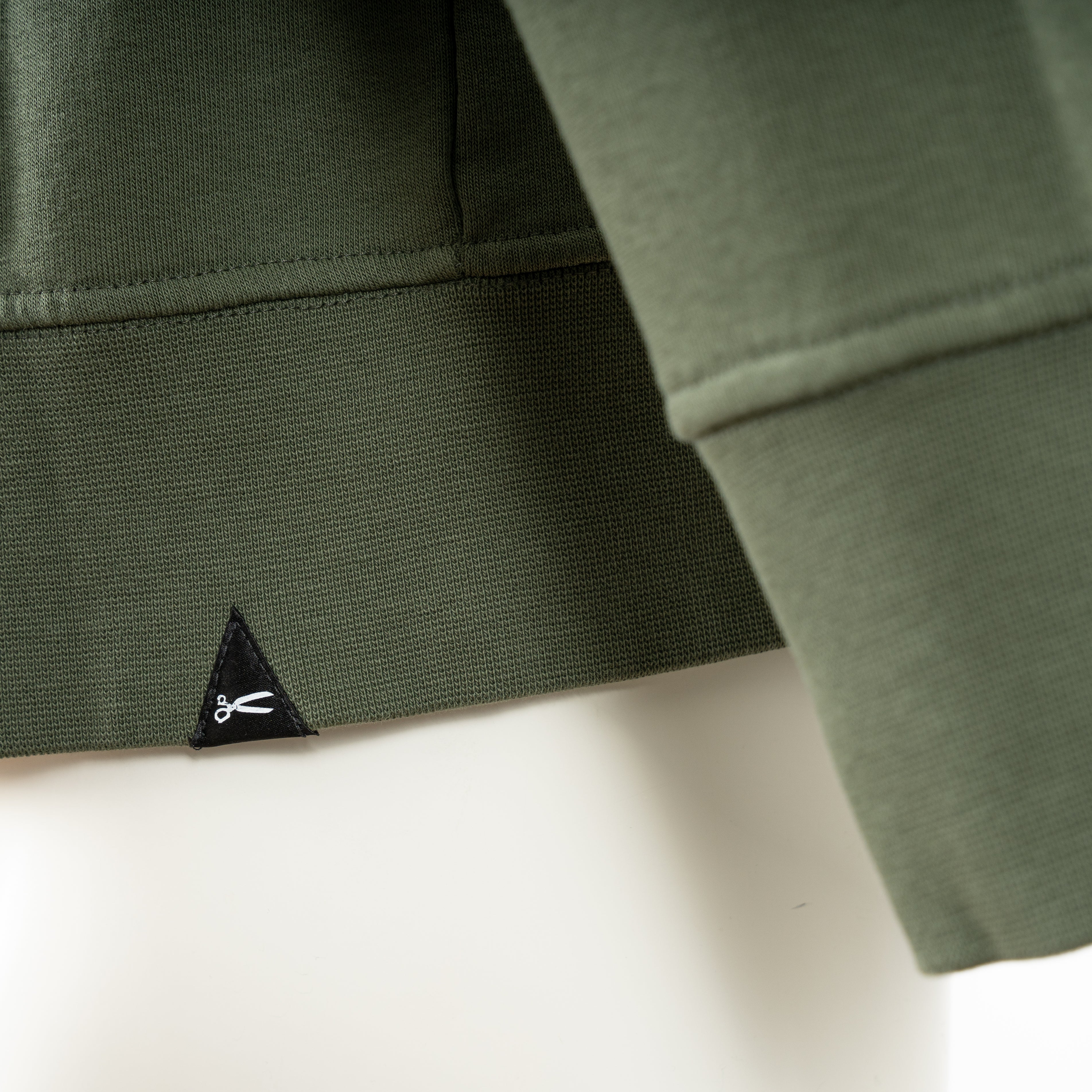 Denham Sweater met Rits Groen | Scissor Half Zip