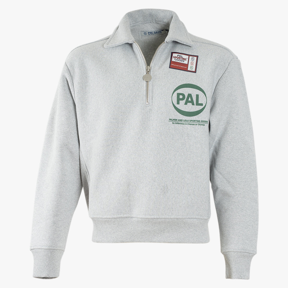 Pal Sporting Goods Half Zip Sweater Grijs | Company Half Zip