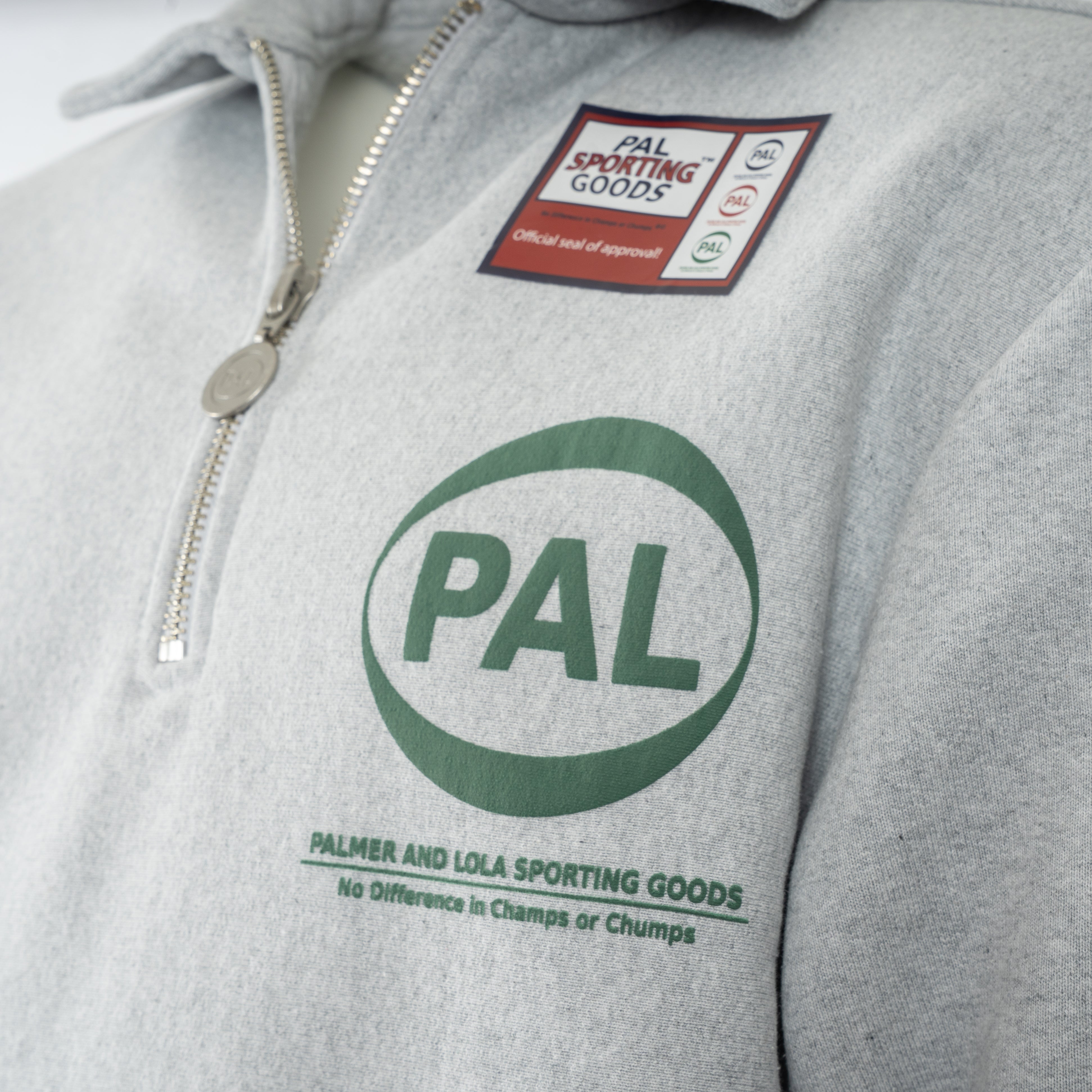Pal Sporting Goods Half Zip Sweater Grijs | Company Half Zip