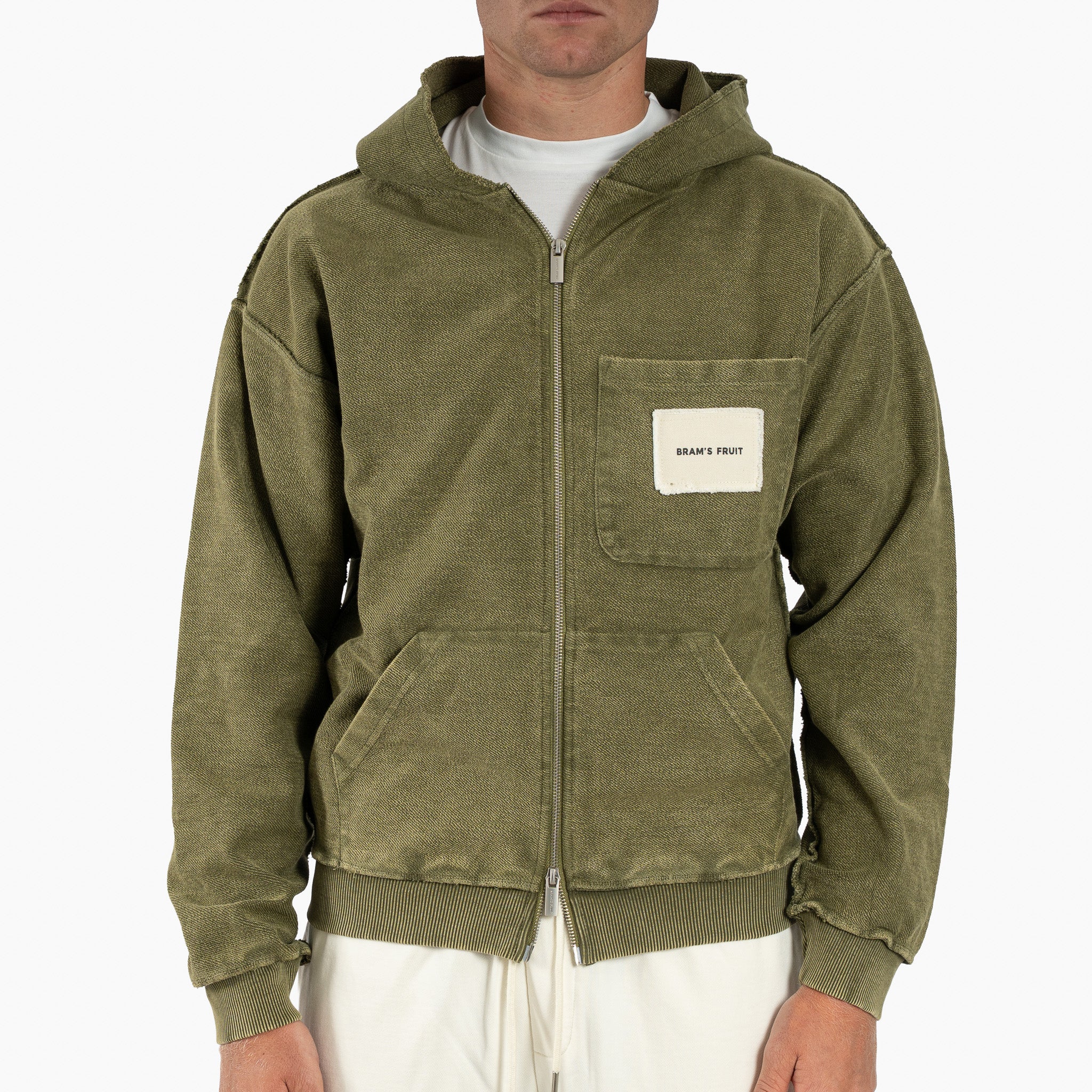 Bram's Fruit Vest groen | Zipper Hoodie