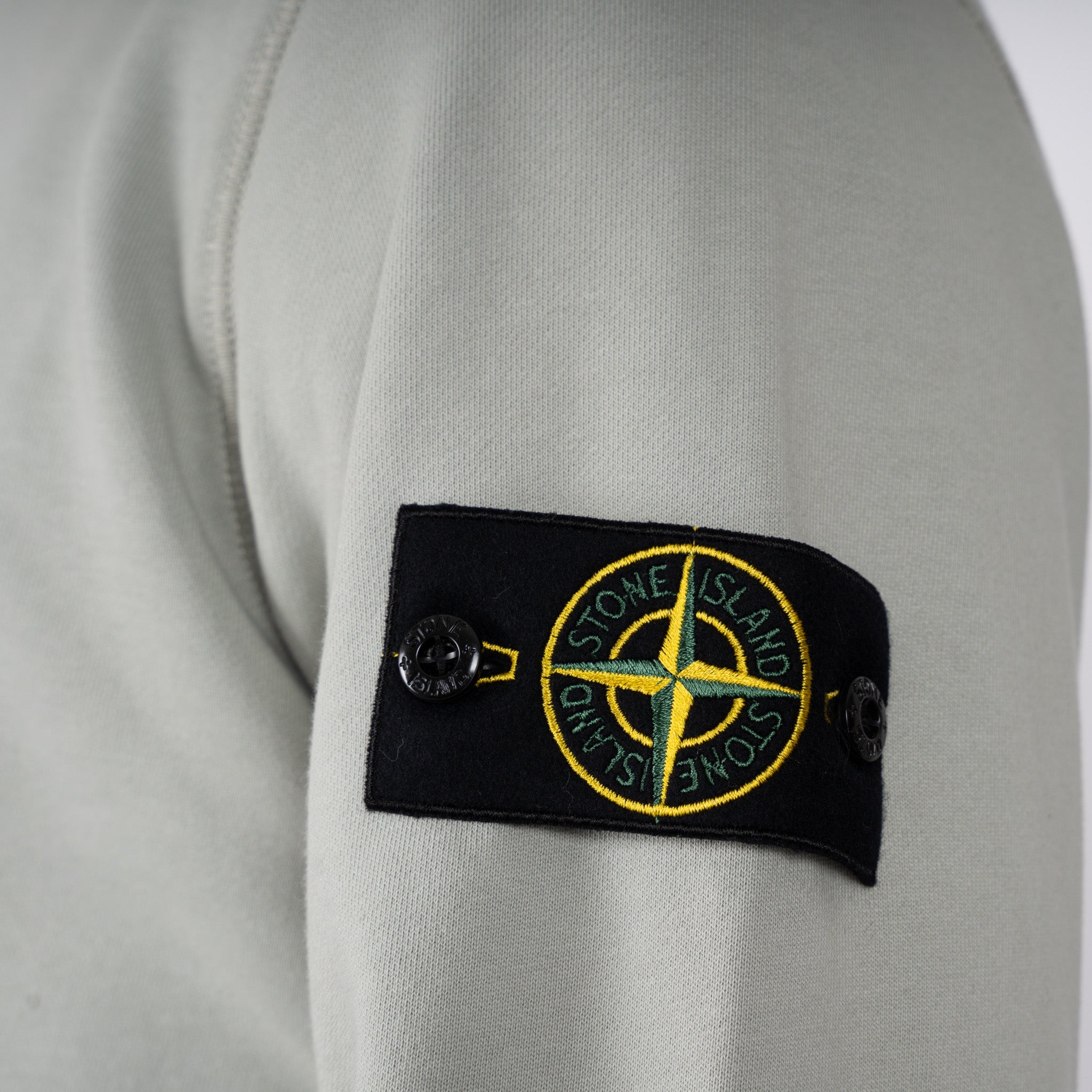 Stone Island Sweater Lichtgroen | Cotton Fleece