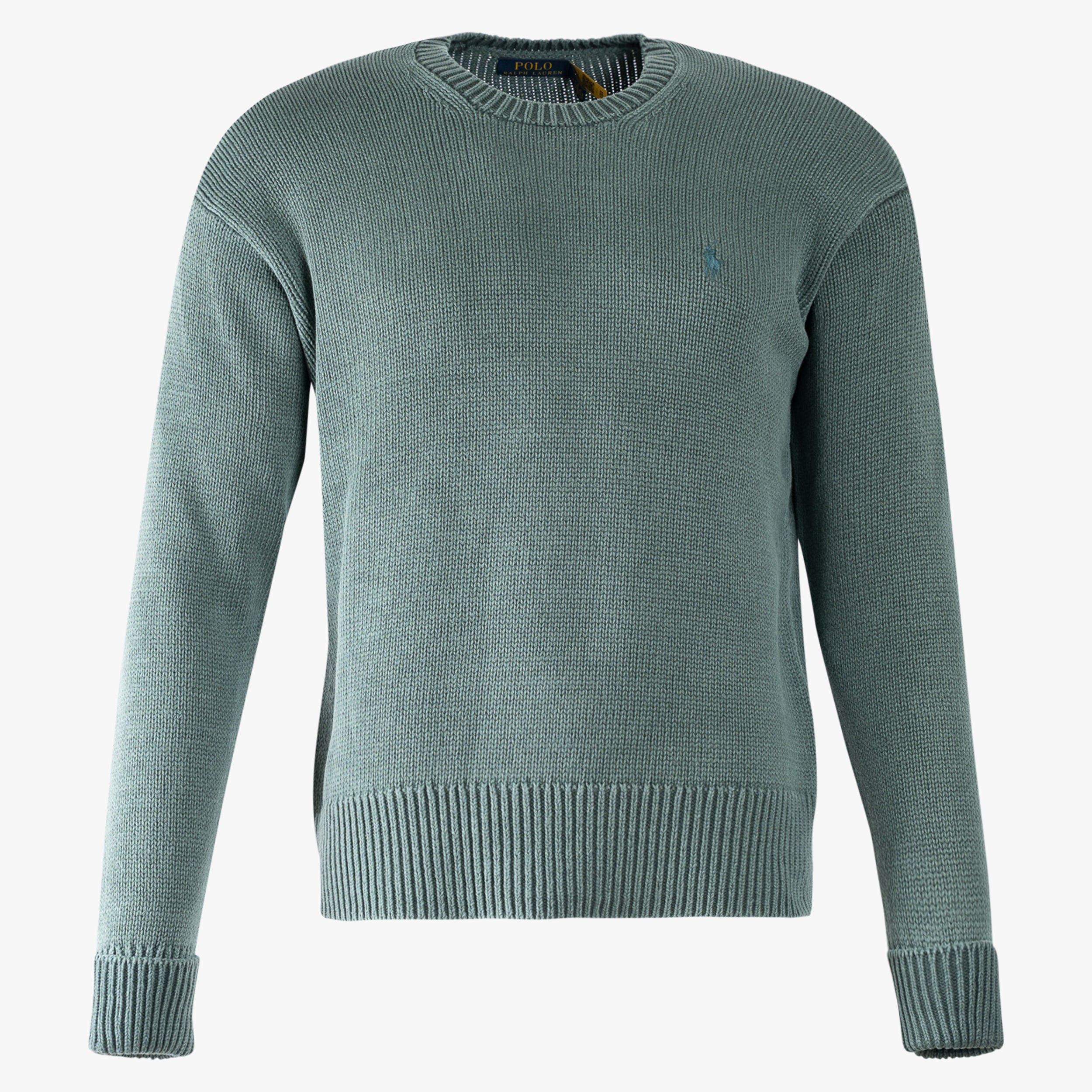 Ralph Lauren Gebreide Trui Groen | Garment-Dyed