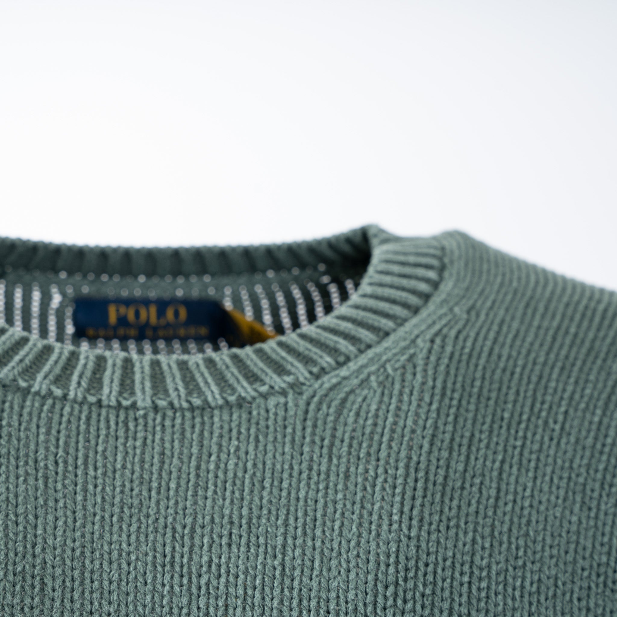 Ralph Lauren Gebreide Trui Groen | Garment-Dyed