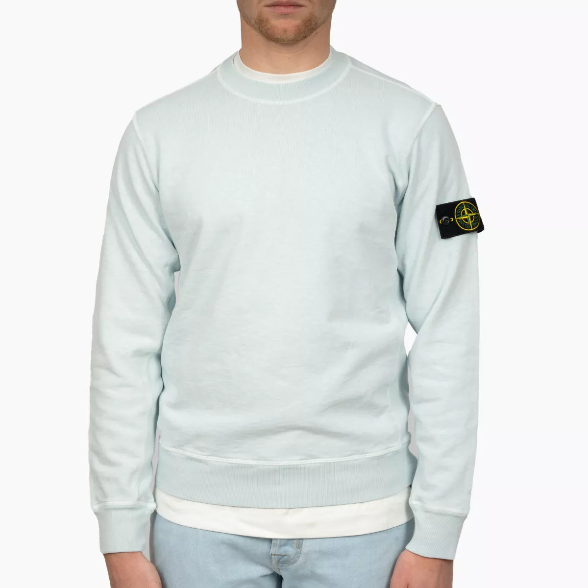 Stone Island Sweater Lichtblauw | Malfilé Fleece