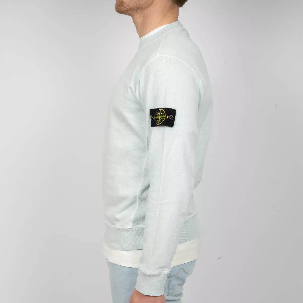 Stone Island Sweater Lichtblauw | Malfilé Fleece