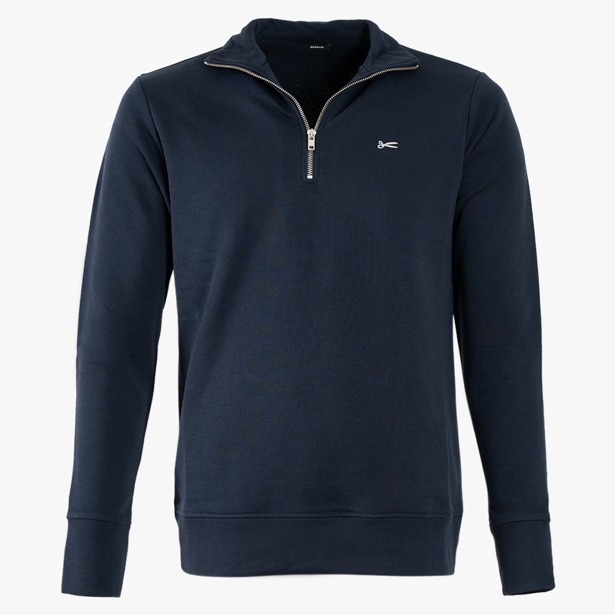 Denham Sweater met Rits Donkerblauw | Scissor Half Zip