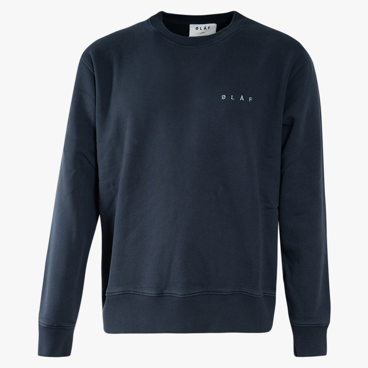 Olaf Sweater met Backprint Donkerblauw | Lined Face Crewneck