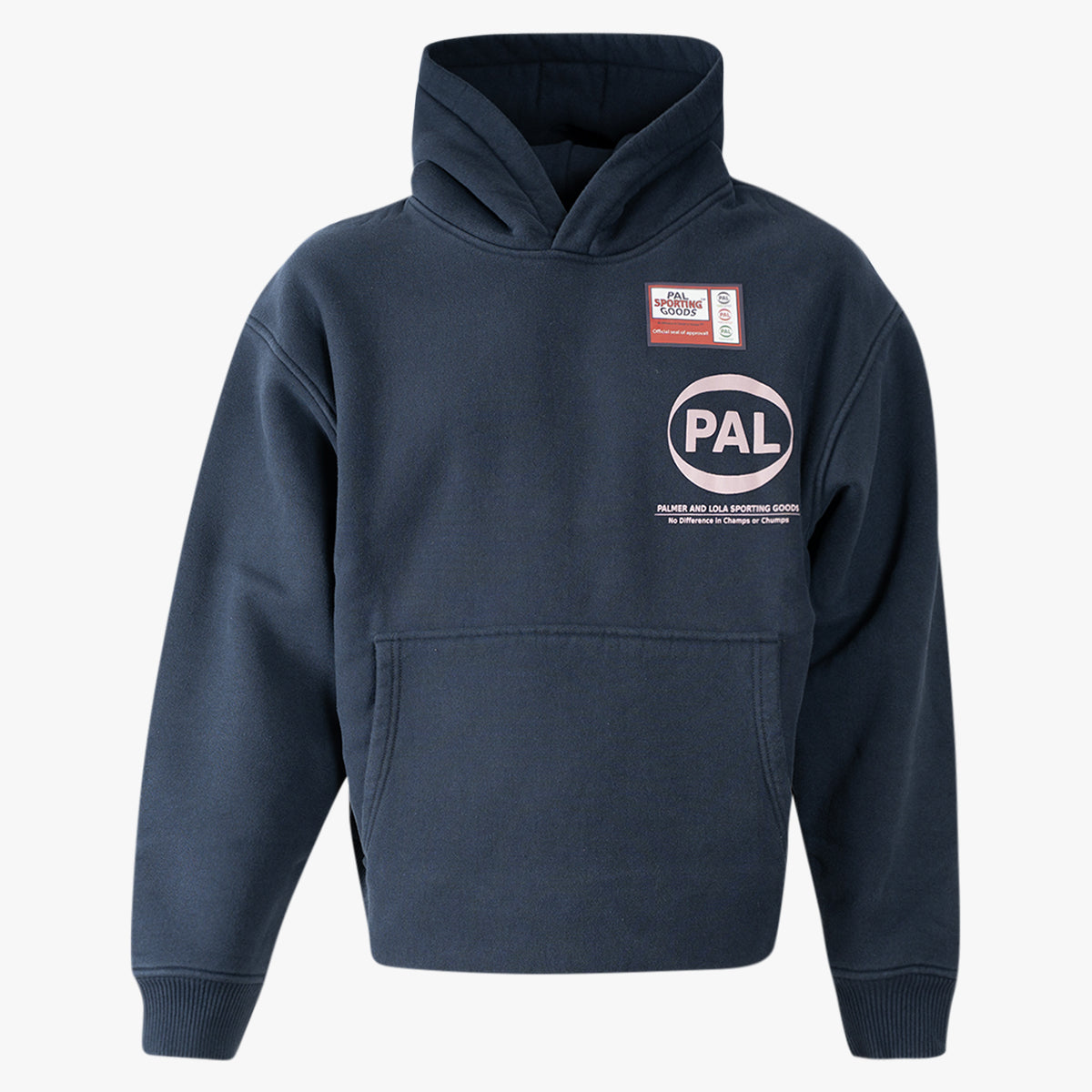 Pal Sporting Goods Hoodie met Backprint Blauw | New Pre-Game 25