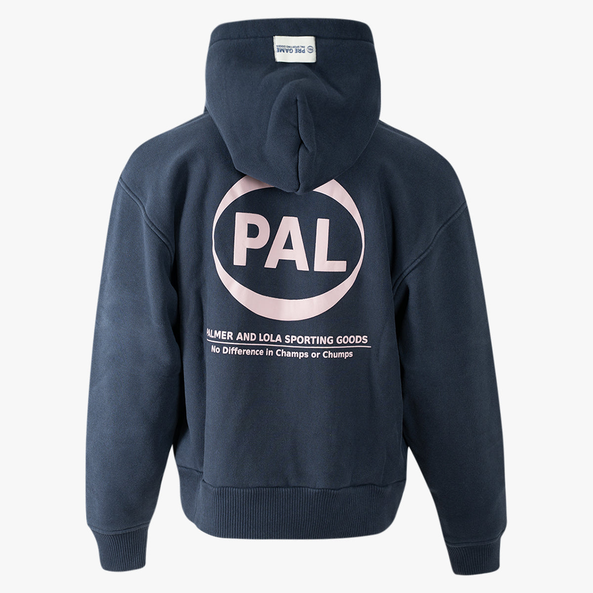 Pal Sporting Goods Hoodie met Backprint Blauw | New Pre-Game 25