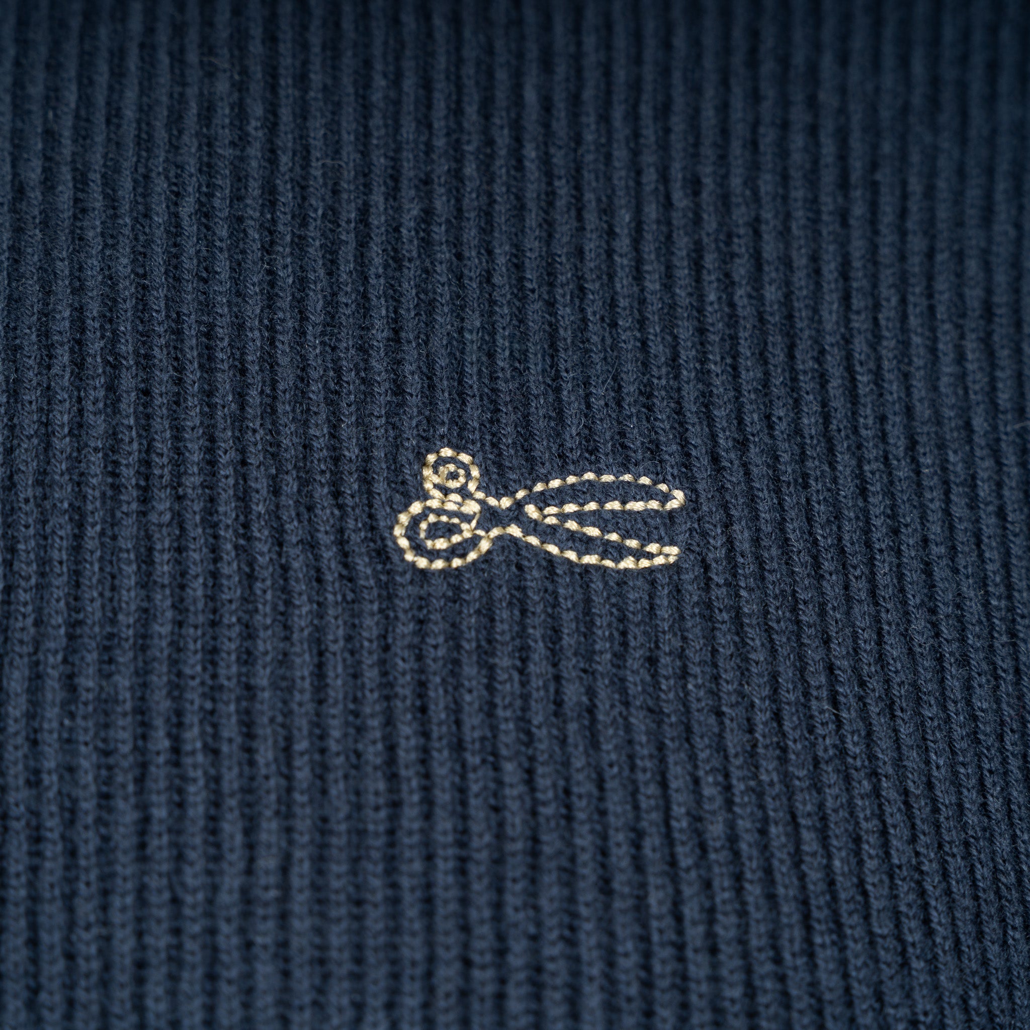 Denham Gebreide Trui Donkerblauw | Scissor
