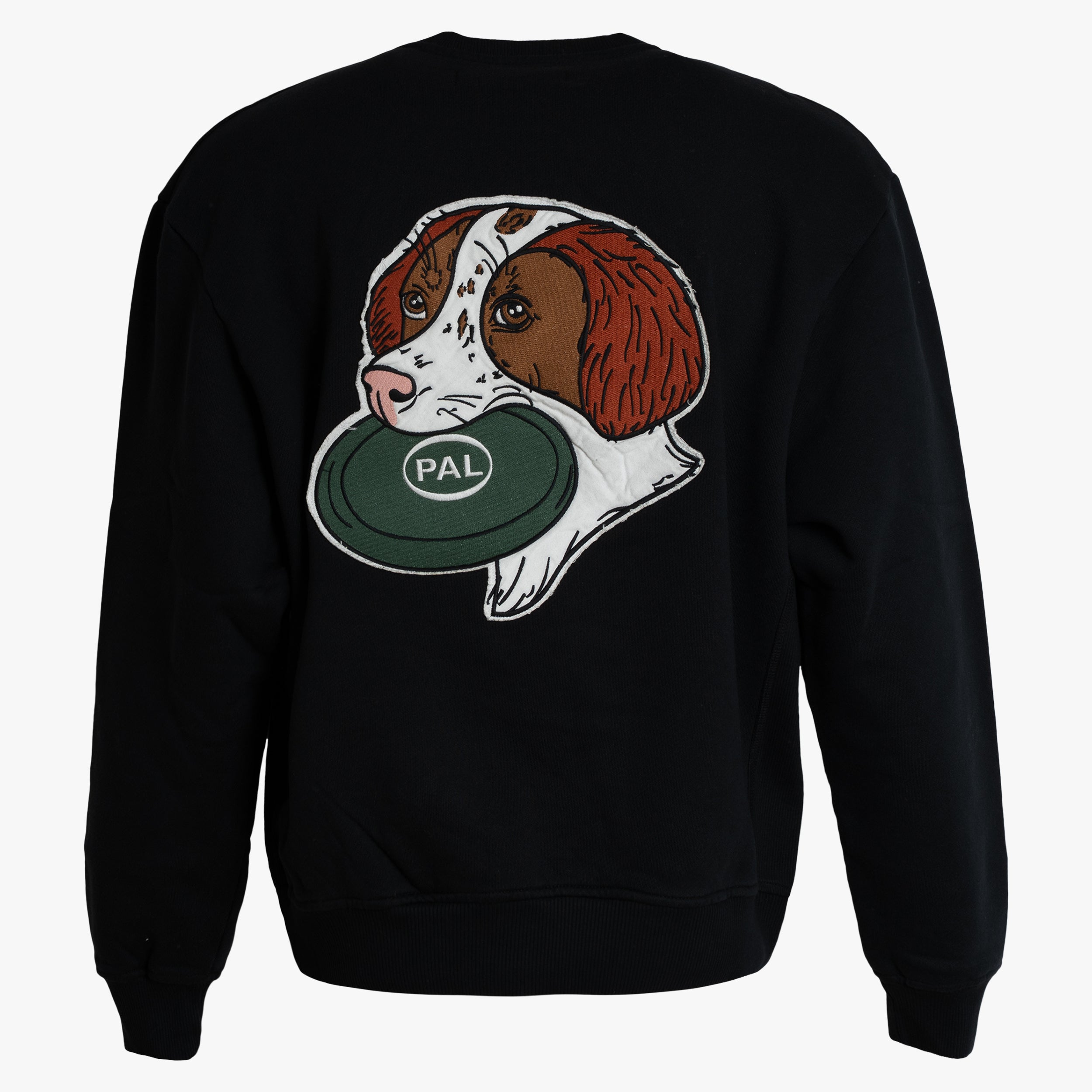 Pal Sporting Goods Sweater Backprint Zwart | Frisbee Dog