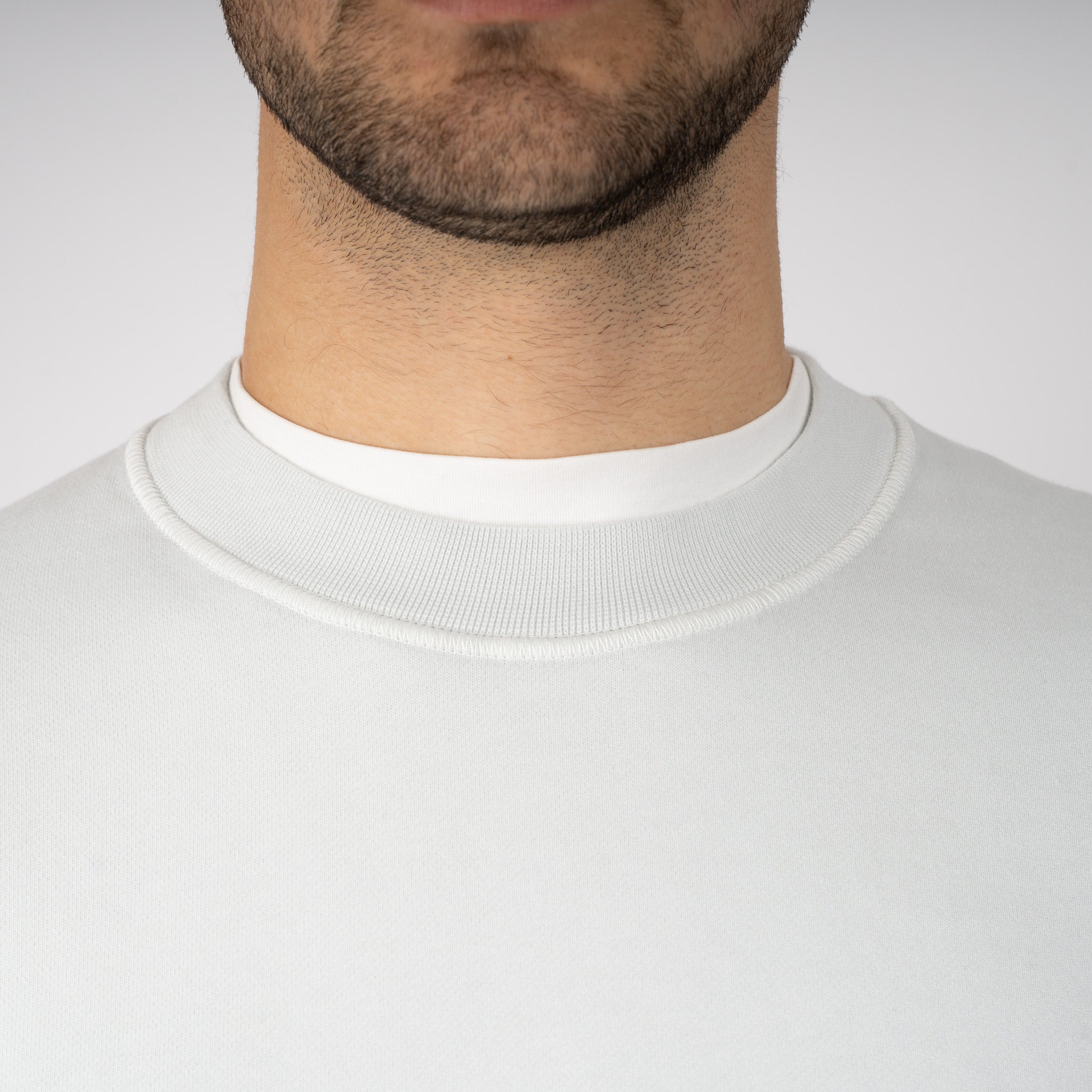 Stone Island Sweater Lichtblauw | Cotton Fleece