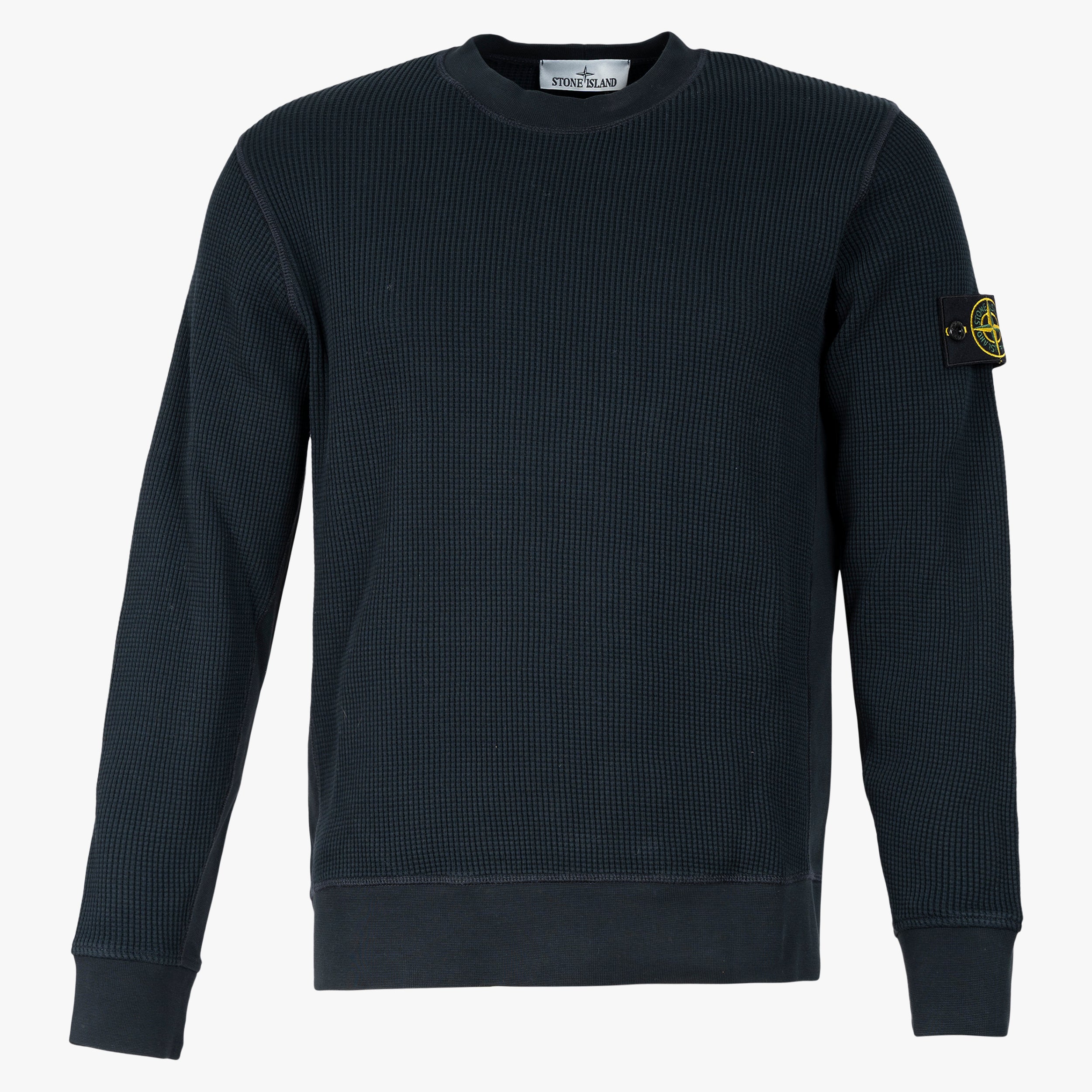 Stone Island Sweater Blauw | Cotton Waffle Fleece