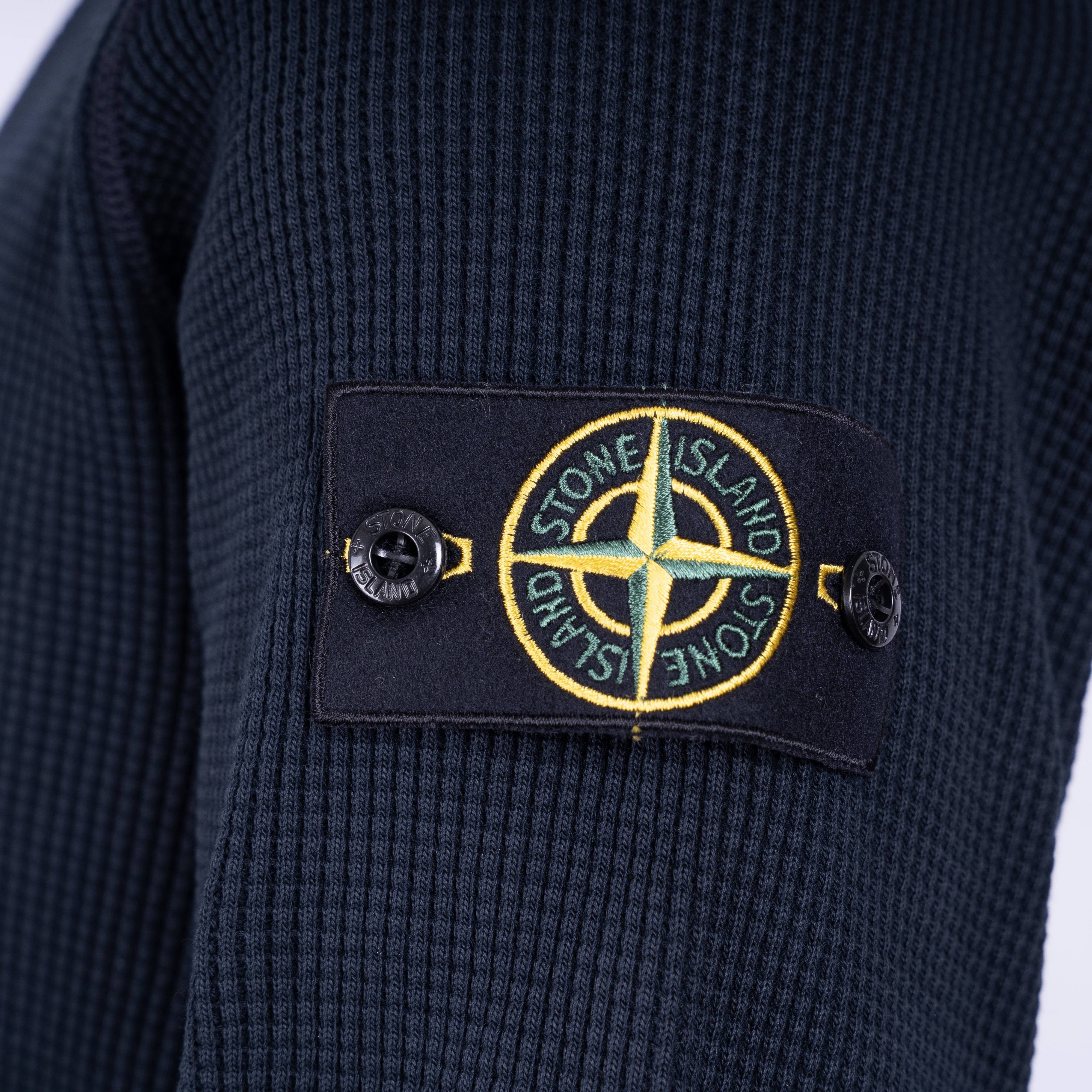 Stone Island Sweater Blauw | Cotton Waffle Fleece