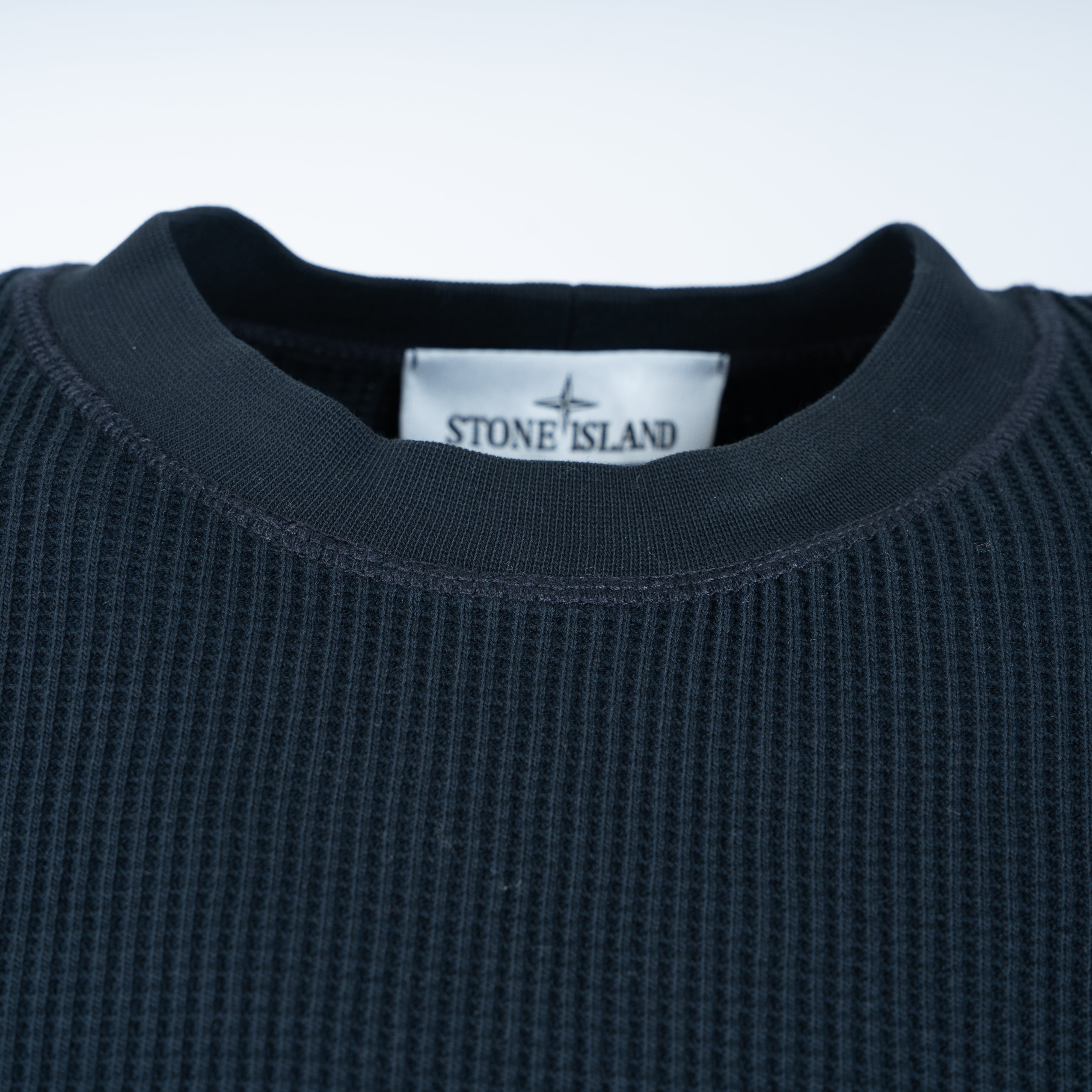 Stone Island Sweater Blauw | Cotton Waffle Fleece