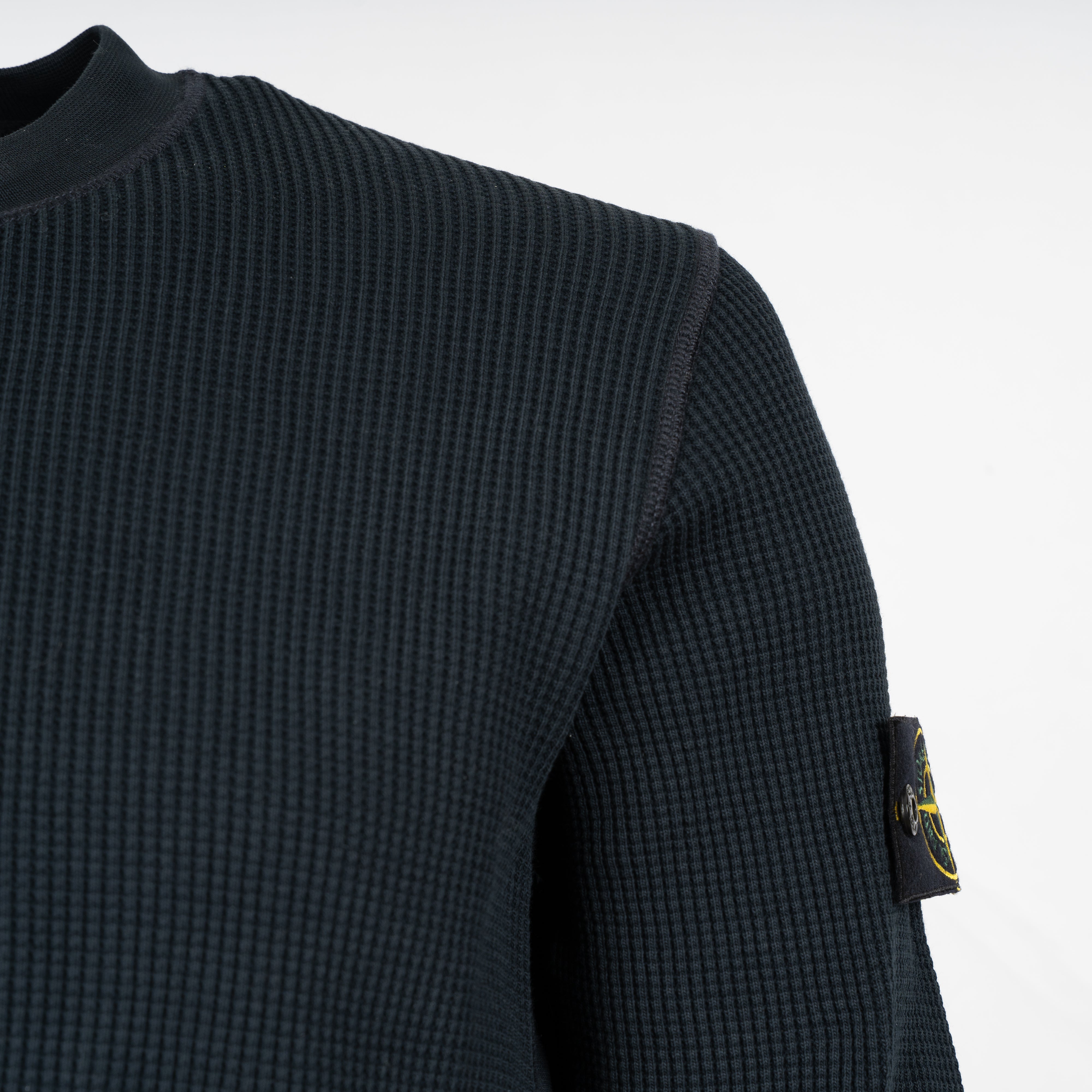 Stone Island Sweater Blauw | Cotton Waffle Fleece
