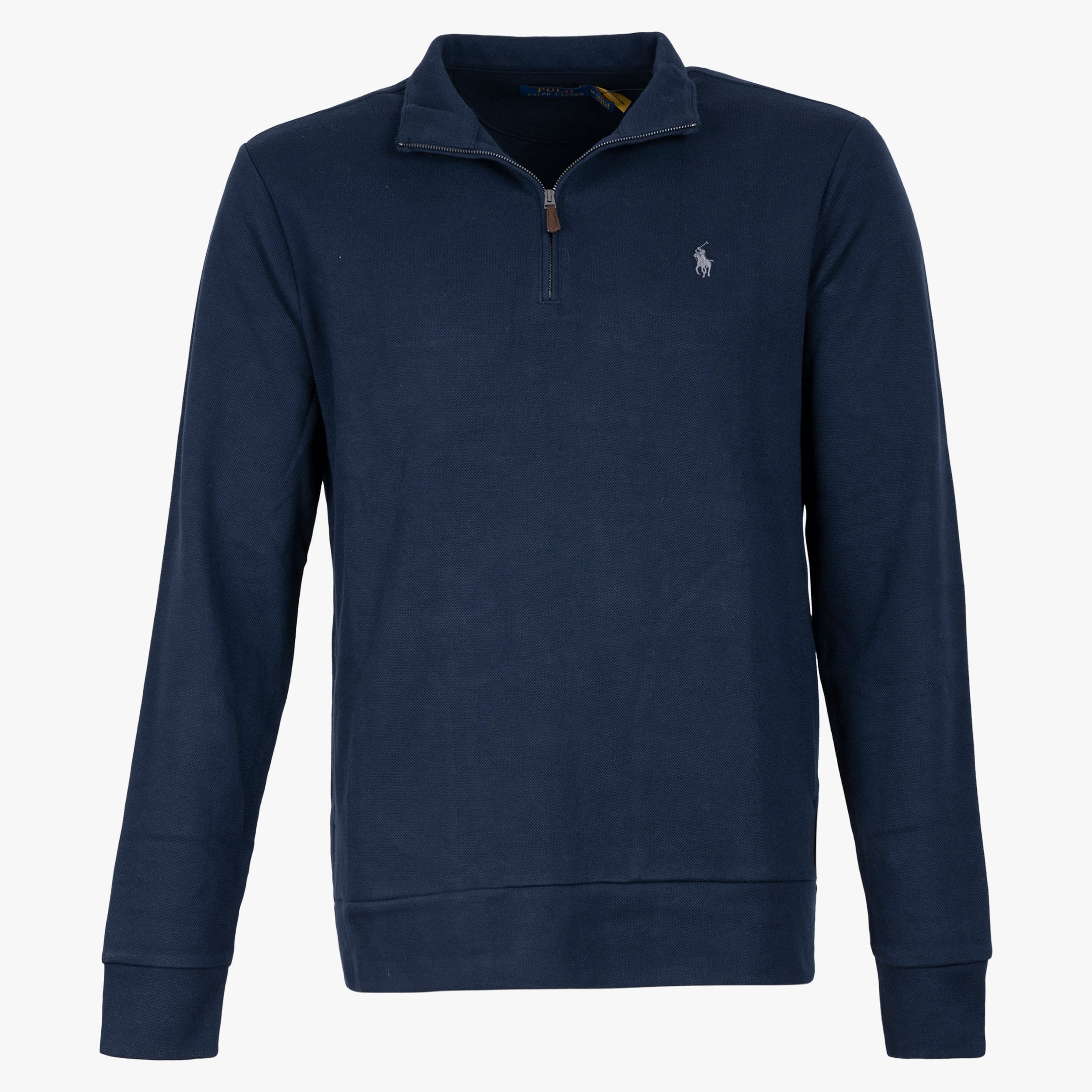 Ralph Lauren Gebreide Trui met Rits Blauw | Double-Knit Mesh