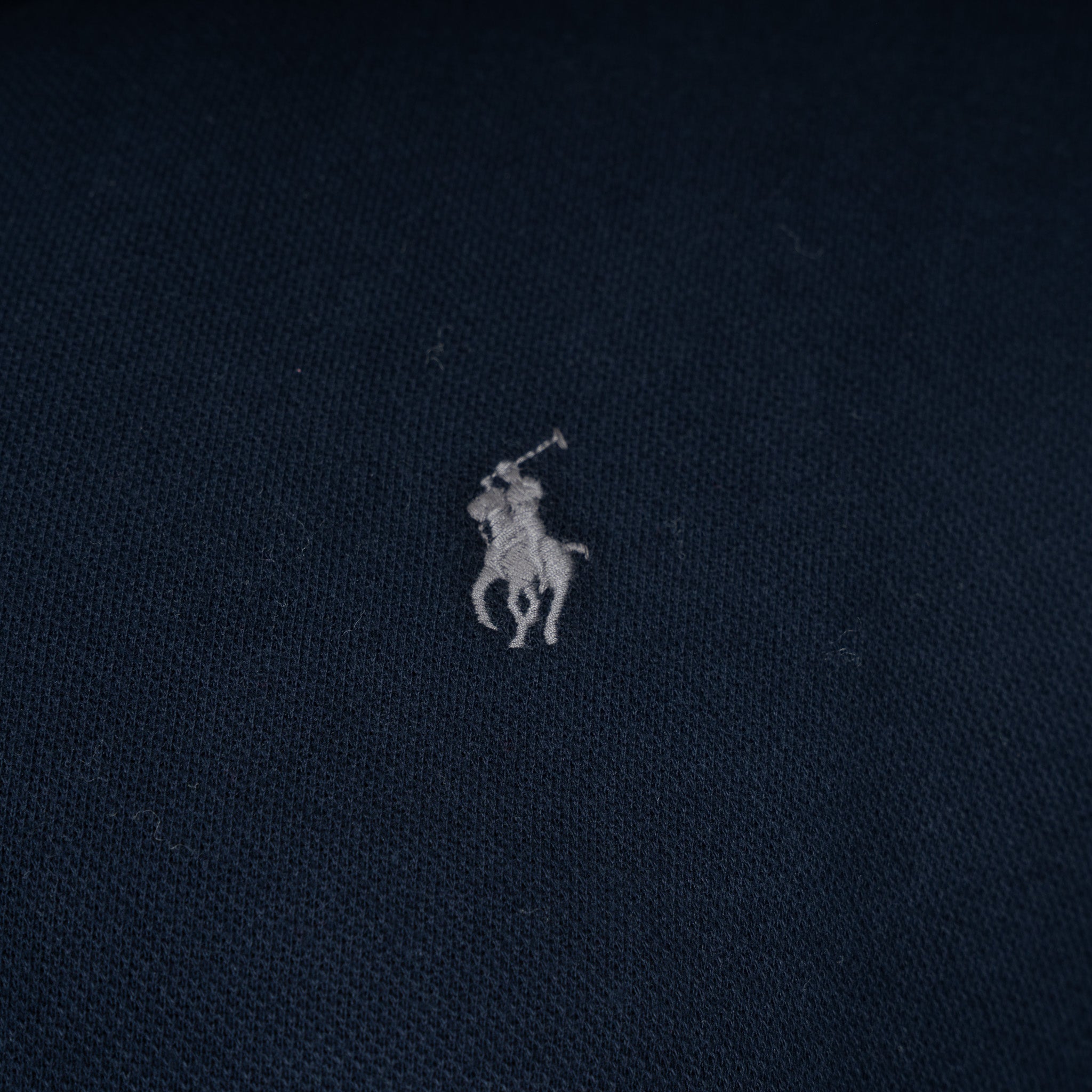 Ralph Lauren Gebreide Trui met Rits Blauw | Double-Knit Mesh