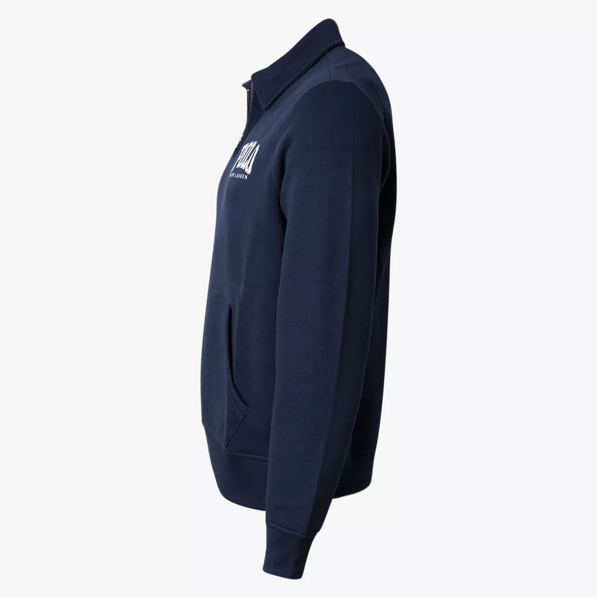 Ralph Lauren Sweater met Rits Donkerblauw | College Fleece