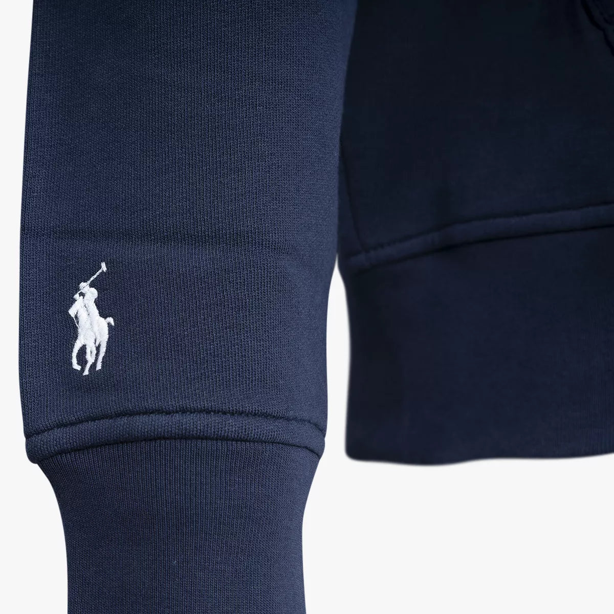 Ralph Lauren Sweater met Rits Donkerblauw | College Fleece