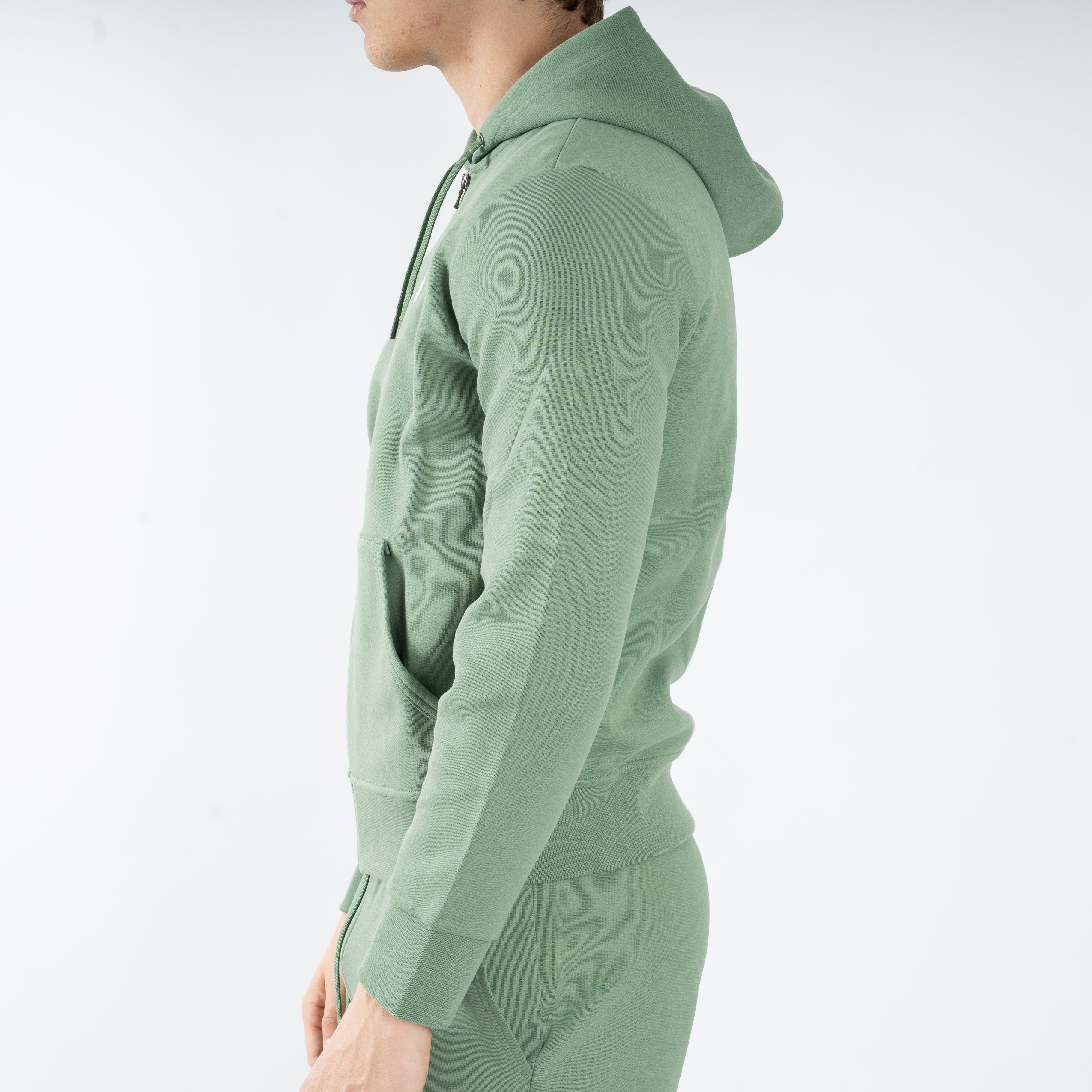 Ralph Lauren Vest Groen | Double-Knit Hoodie