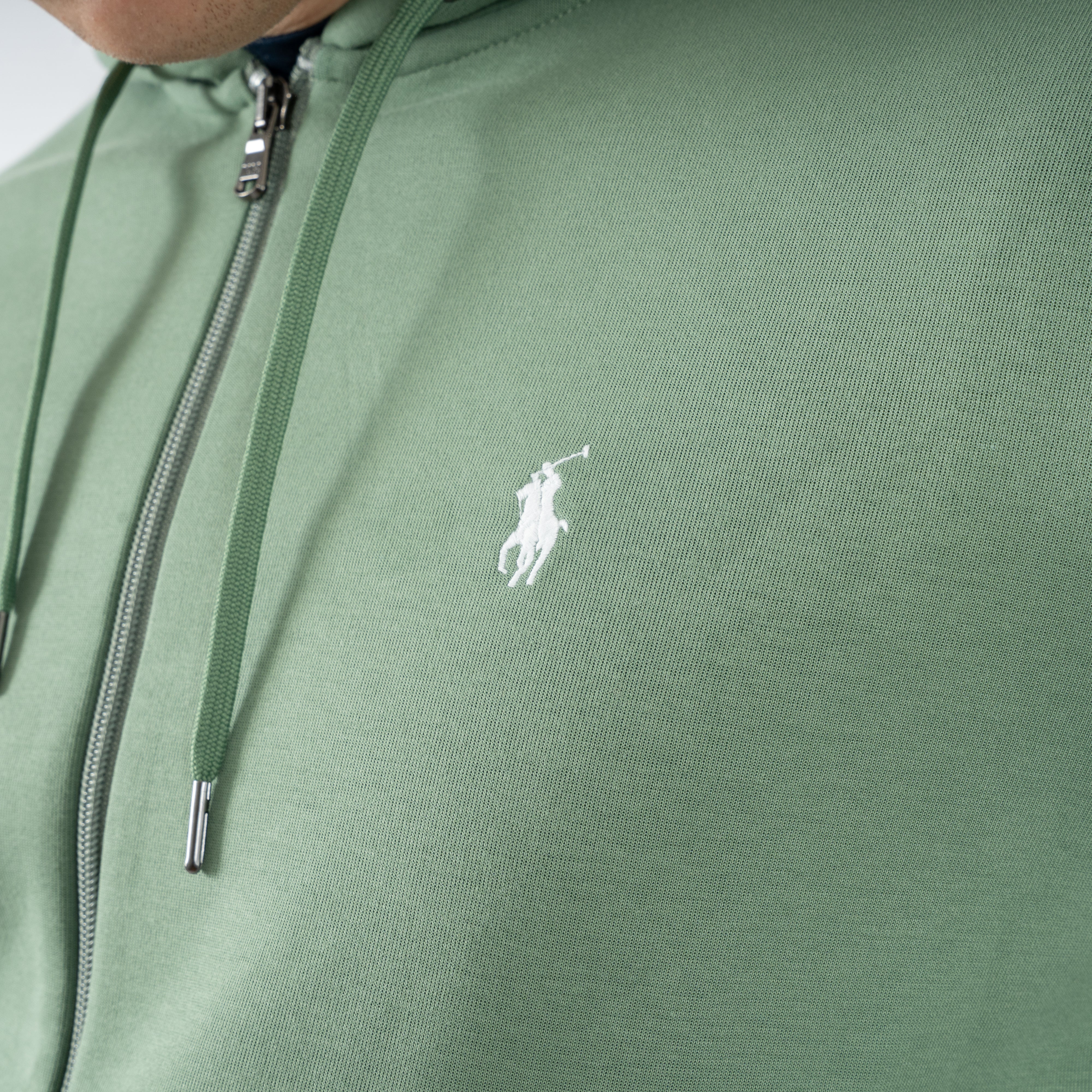 Ralph Lauren Vest Groen | Double-Knit Hoodie