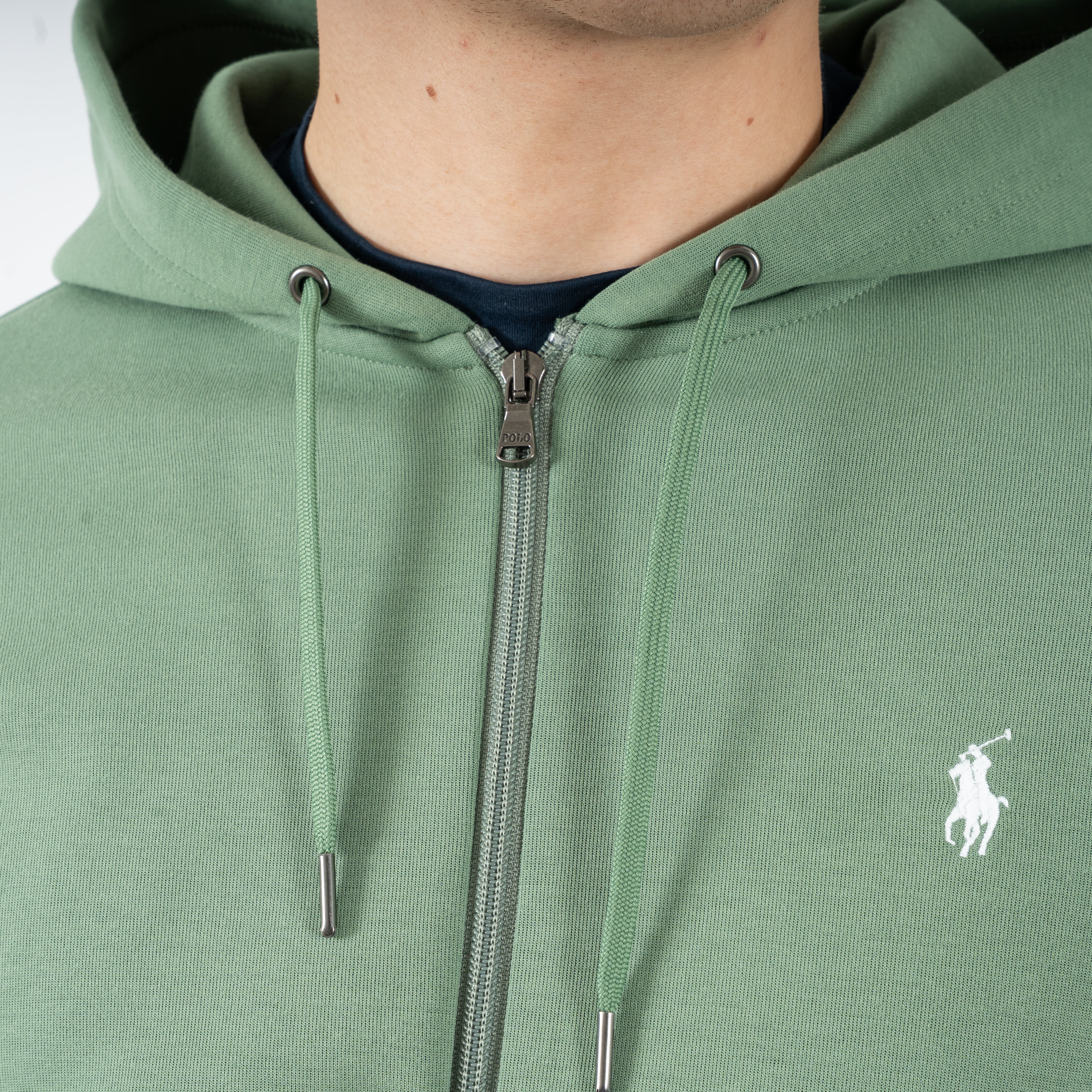 Ralph Lauren Vest Groen | Double-Knit Hoodie