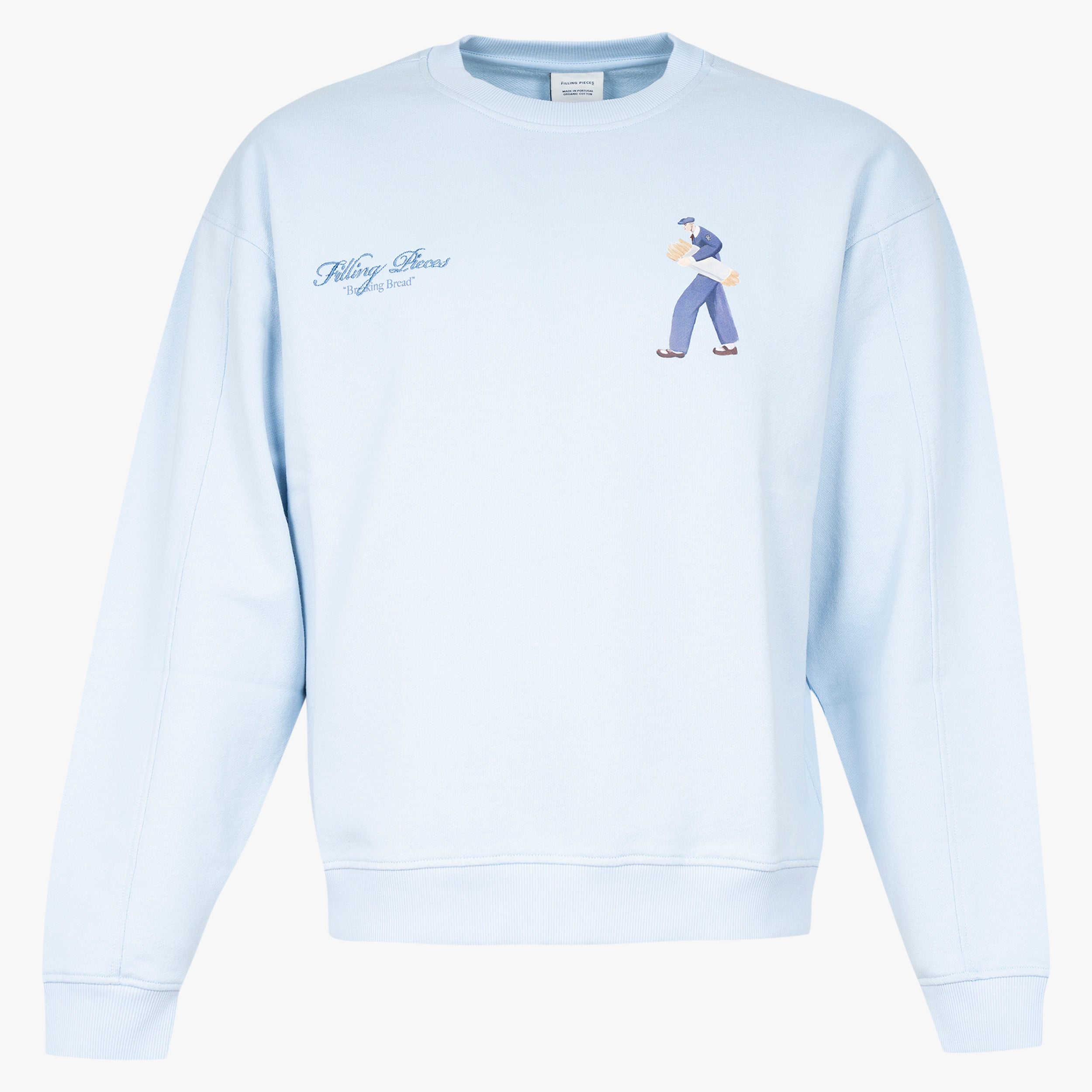 Filling Pieces Sweater Backprint Lichtblauw | Bakery