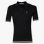 Filling Pieces Gebreide Polo Zwart | Fine Knit
