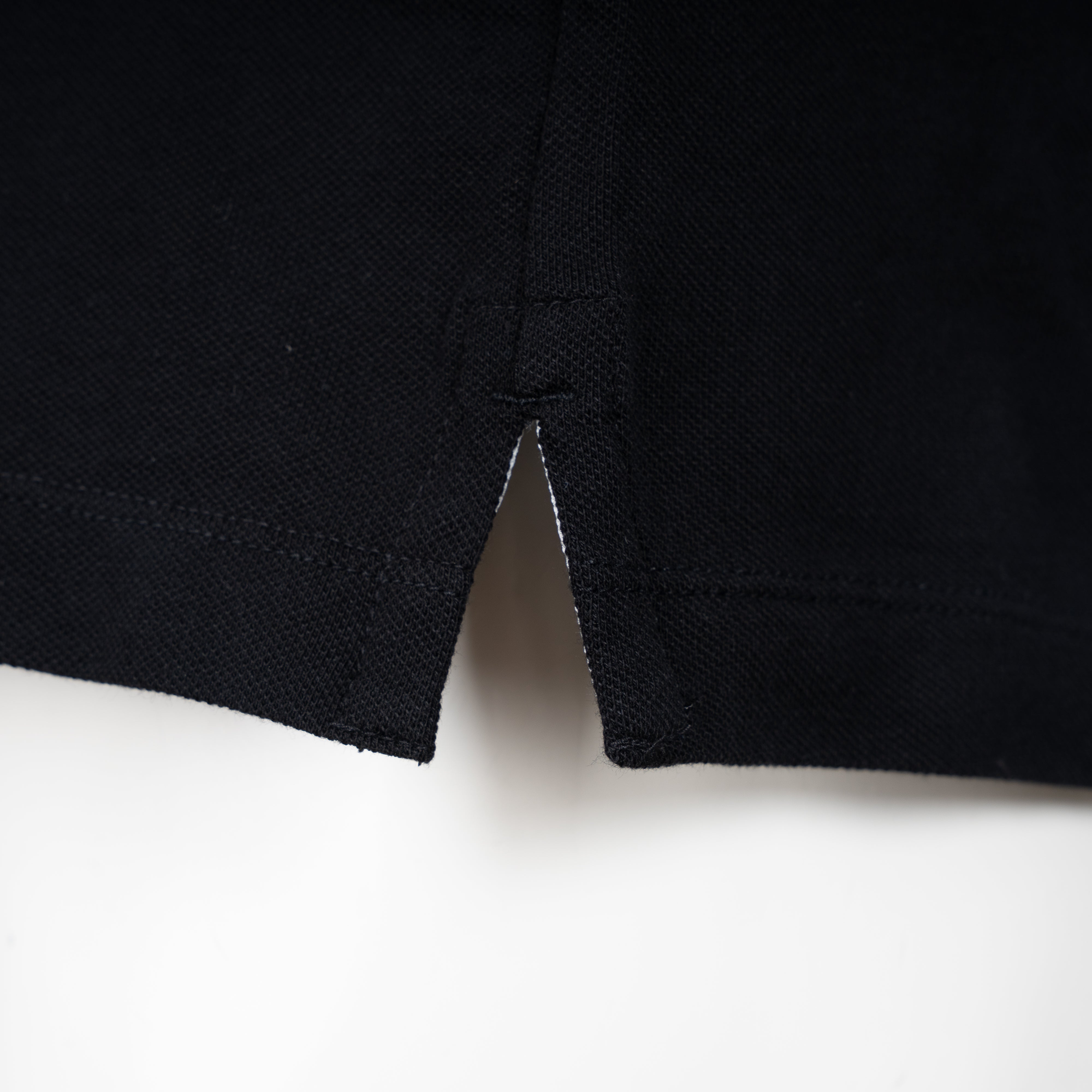 Stone Island Polo Zwart | Cotton Piqué