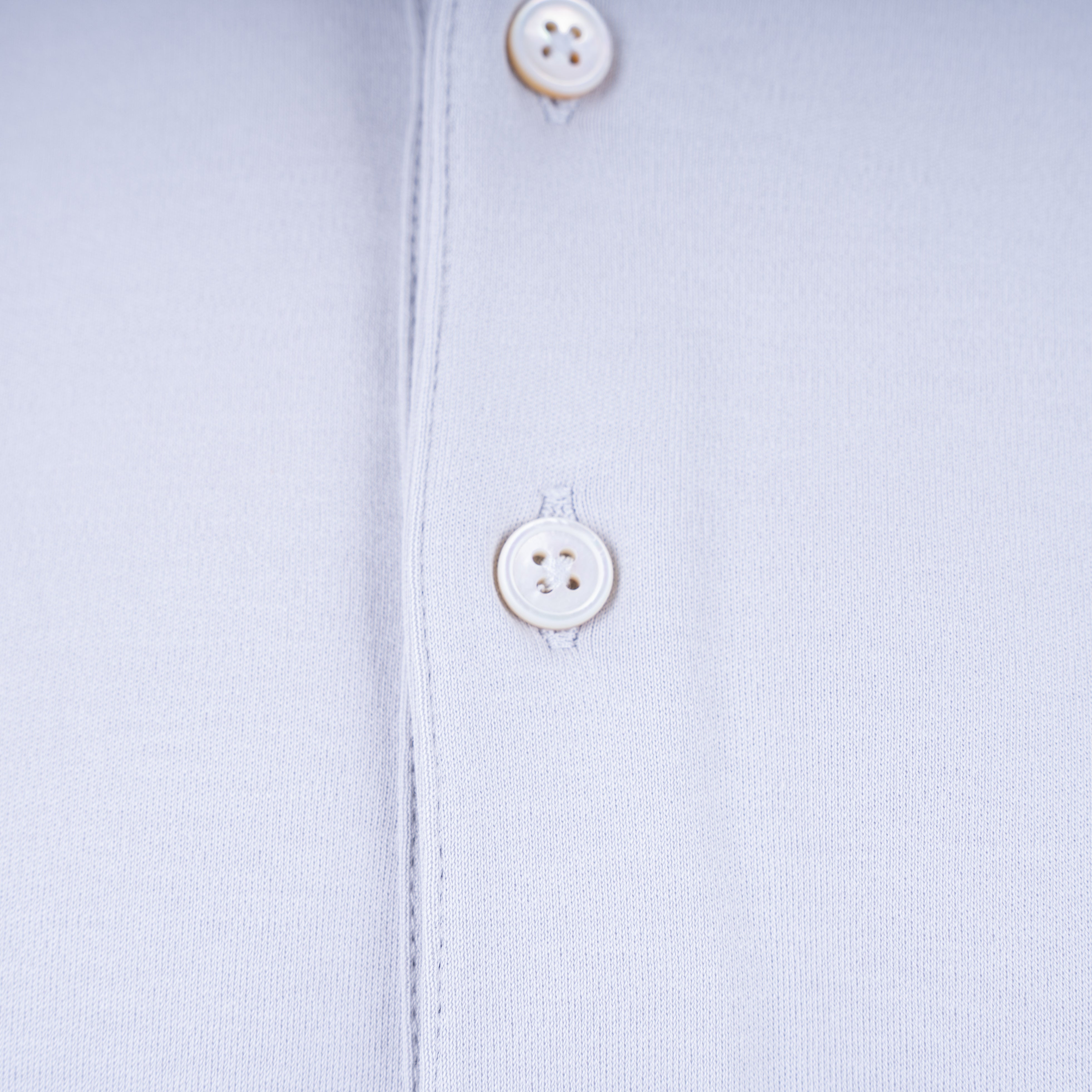 Gran Sasso Polo Grijs | Mercerized Cotton
