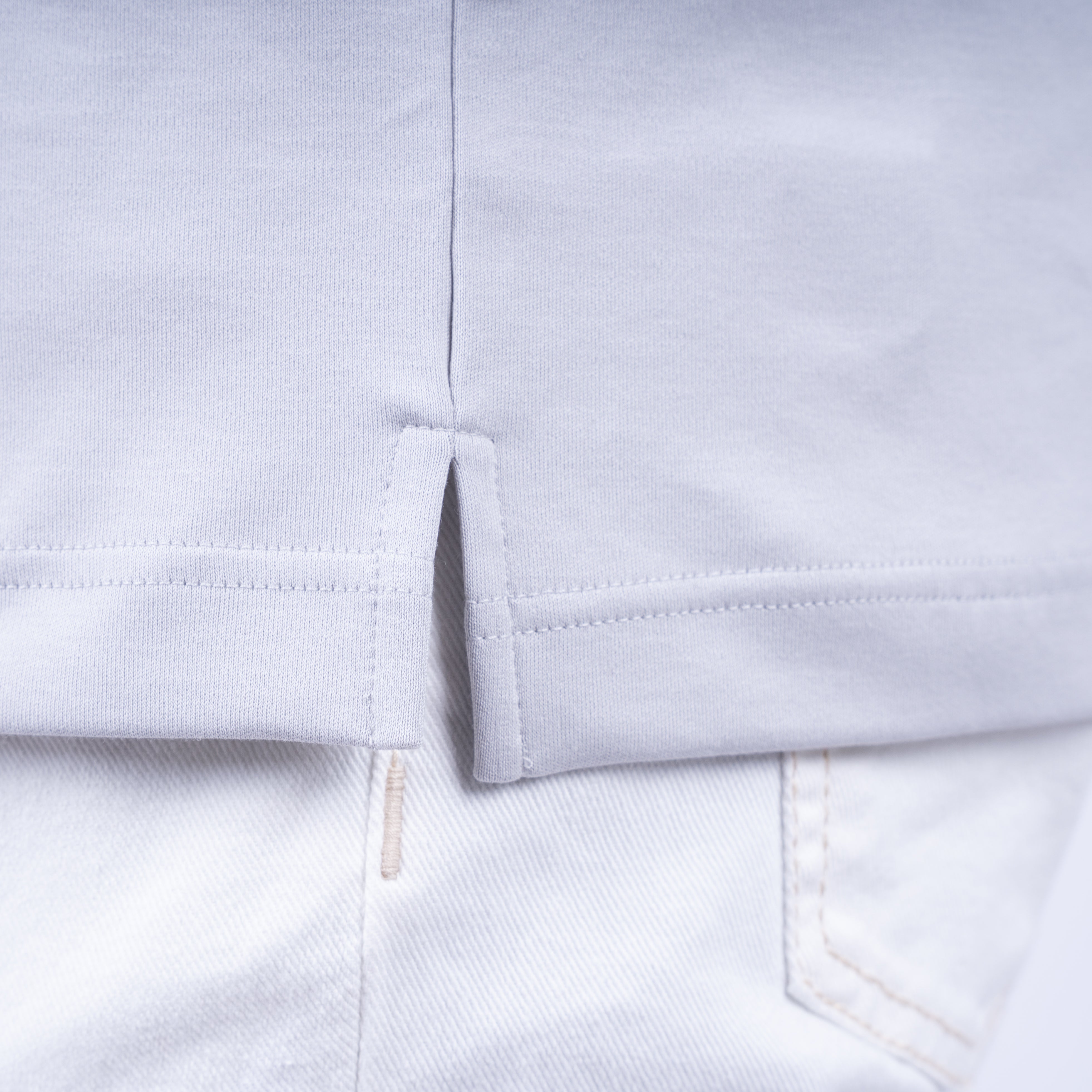 Gran Sasso Polo Grijs | Mercerized Cotton