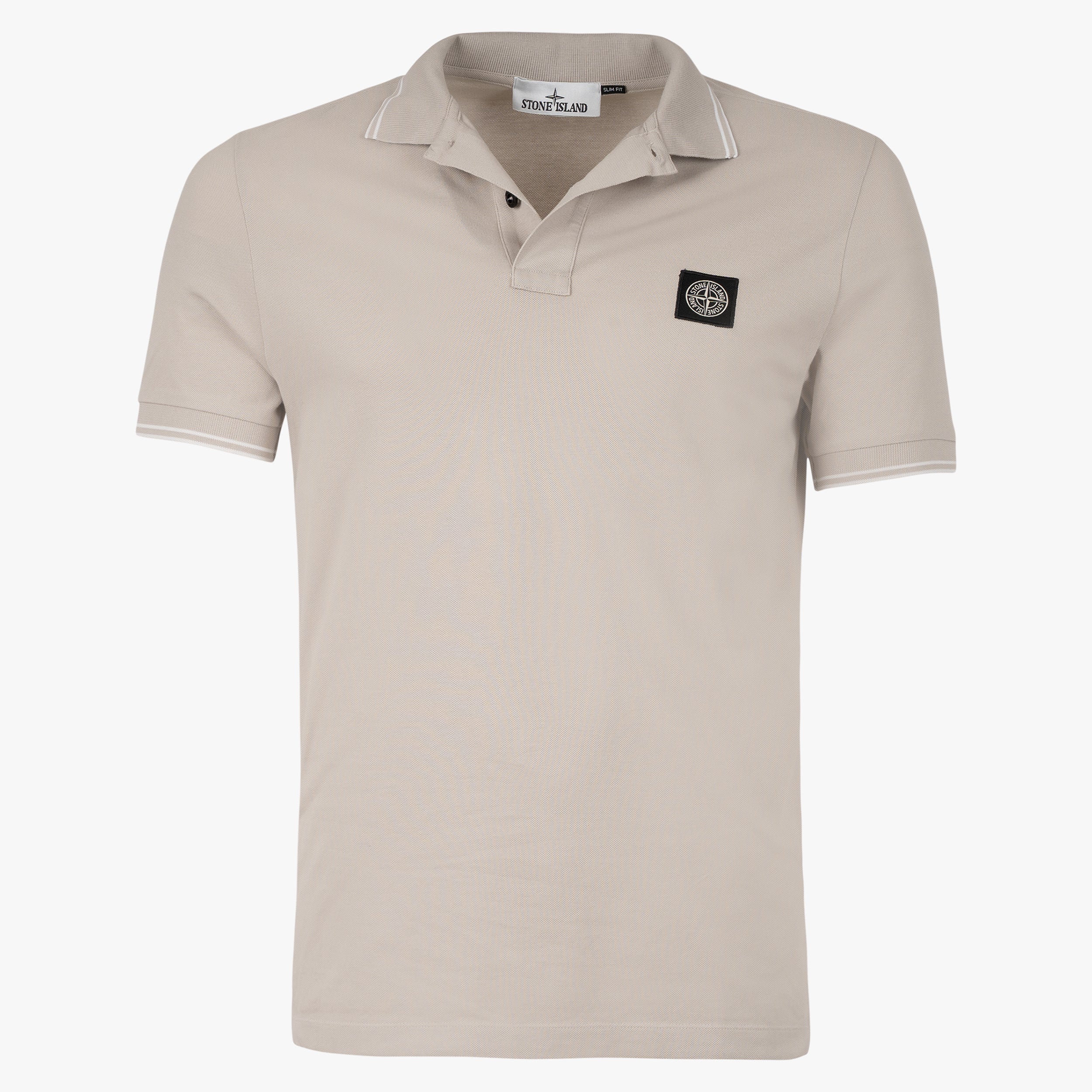 Stone Island Polo Grijs | Cotton Piqué