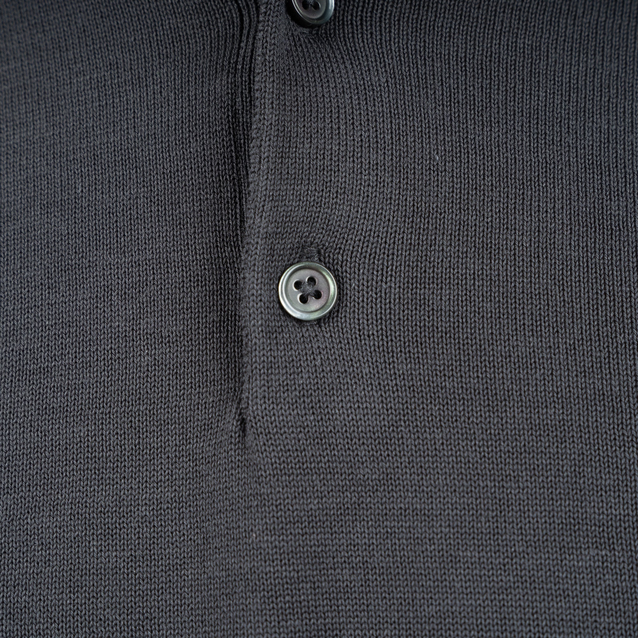 SEVEN DIALS Gebreide Polo Antracietgrijs | Fillin