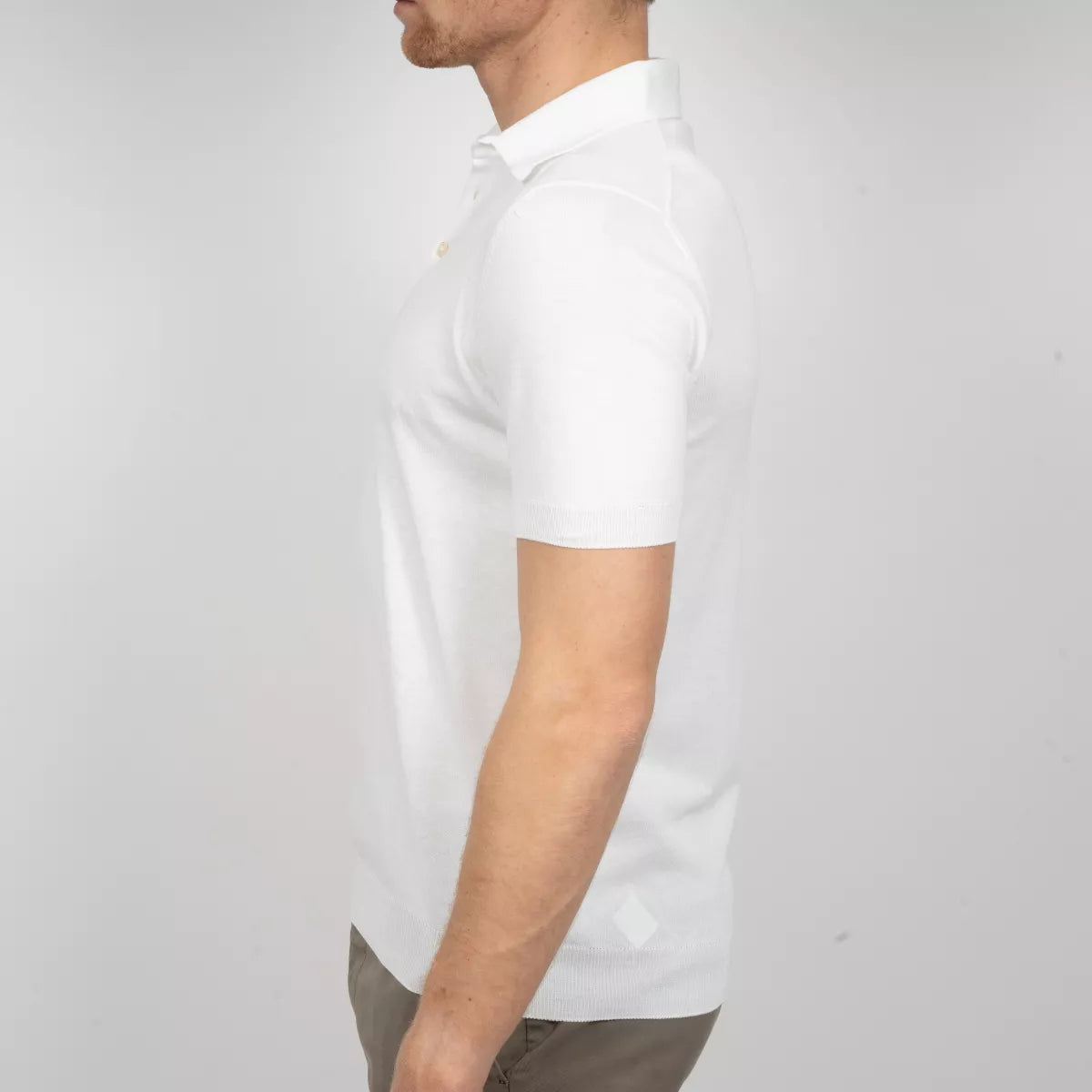 Gran Sasso Polo Wit | Fresh Cotton