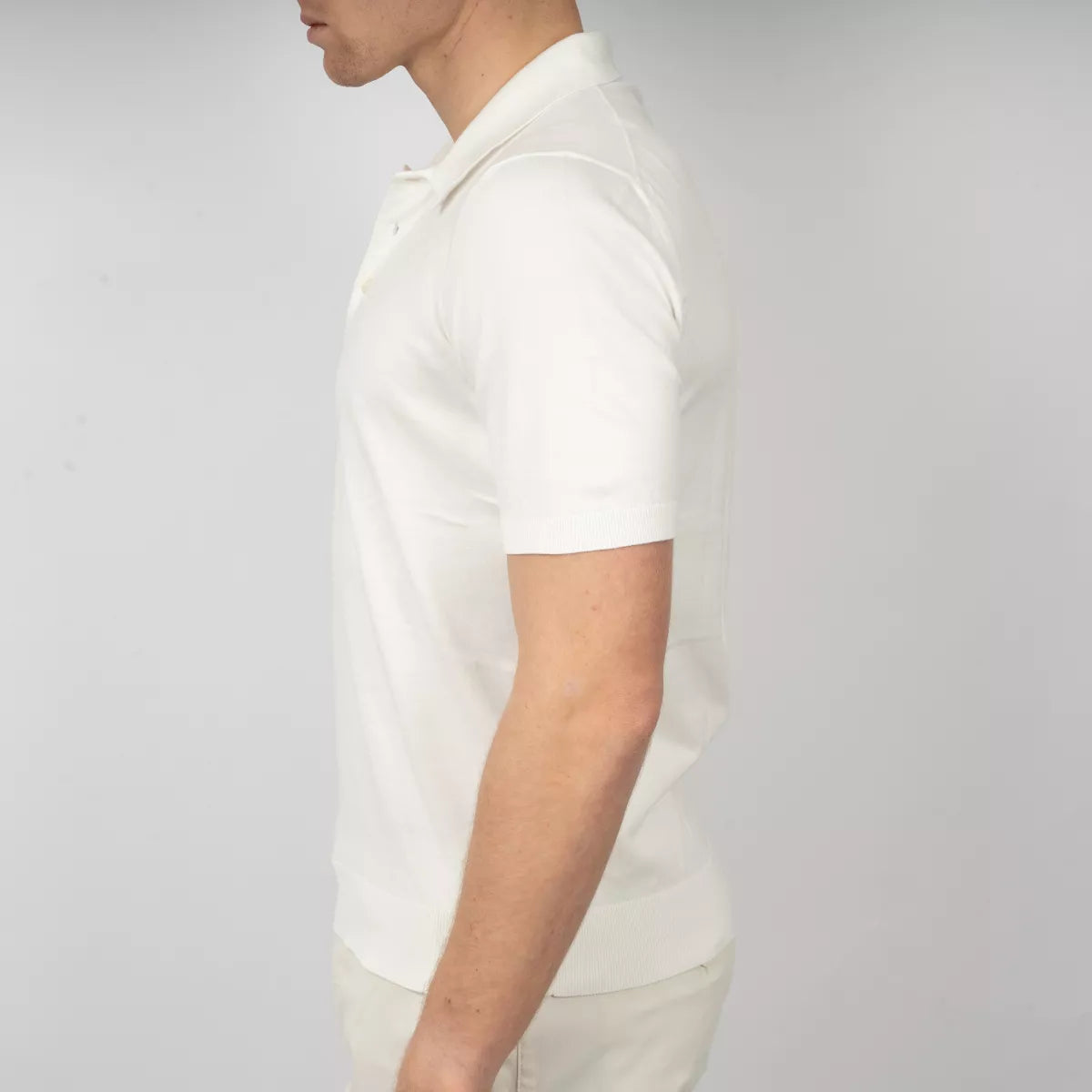 Gran Sasso Polo Wit | Fresh Cotton