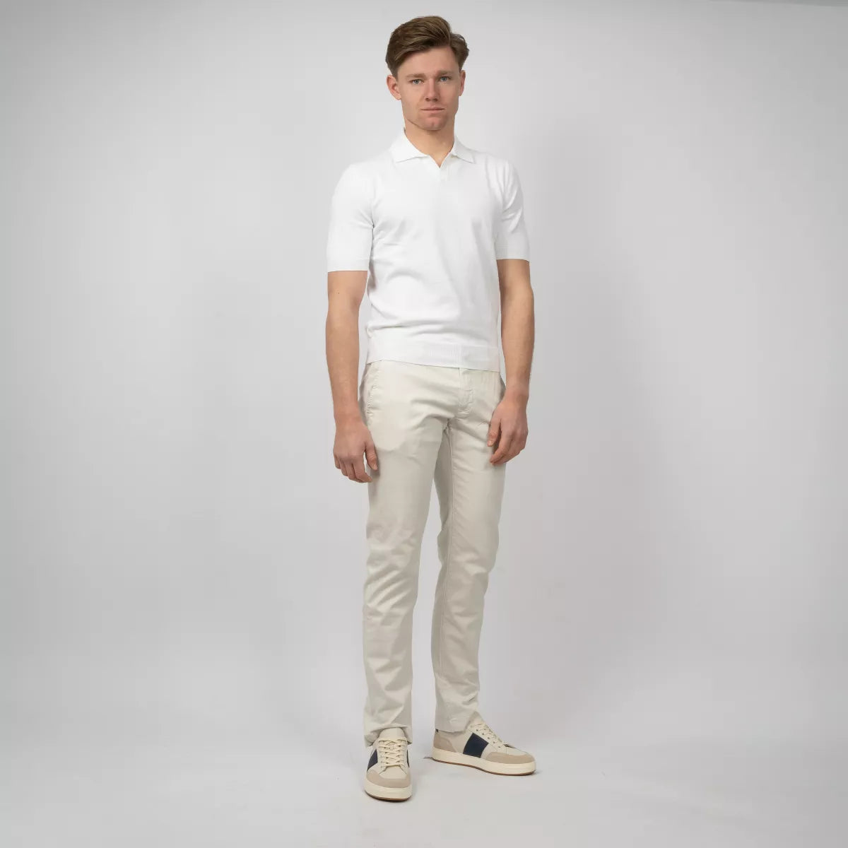 Gran Sasso Polo Wit | Egyptian Cotton