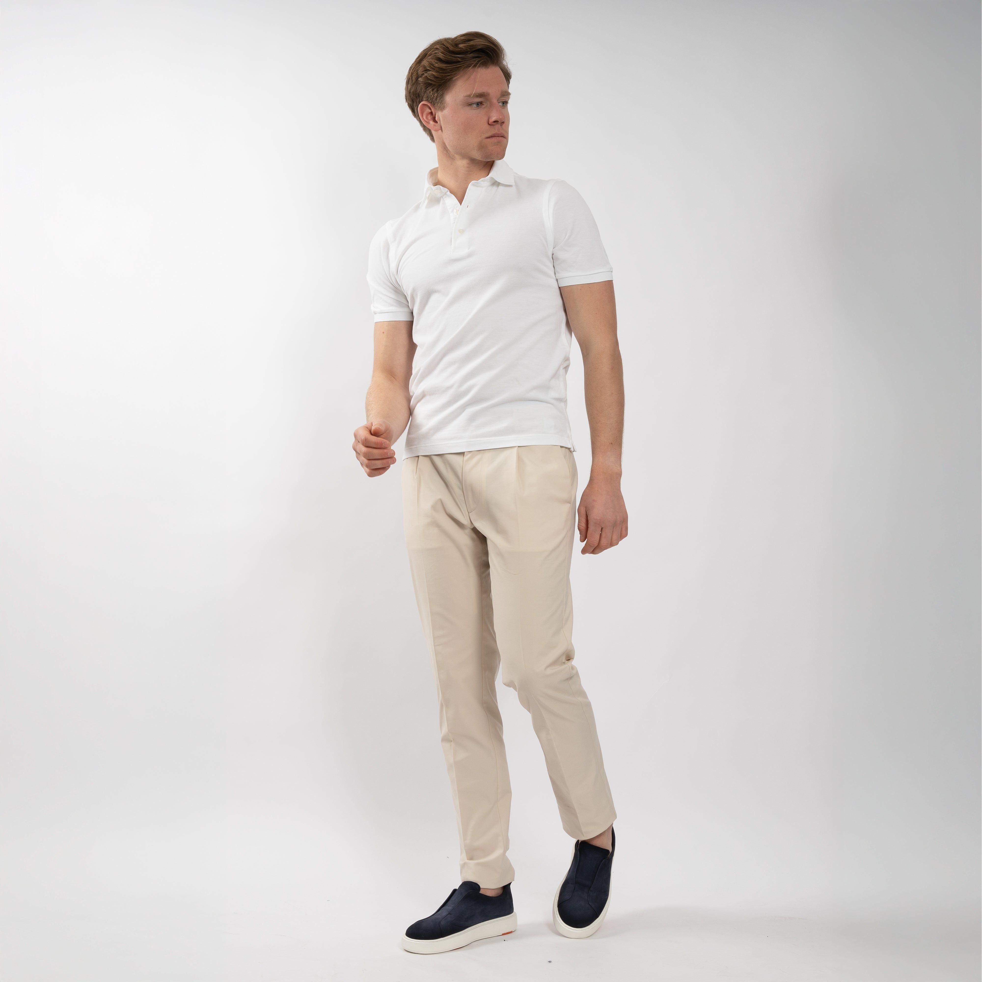 Gran Sasso Polo Wit | Vintage
