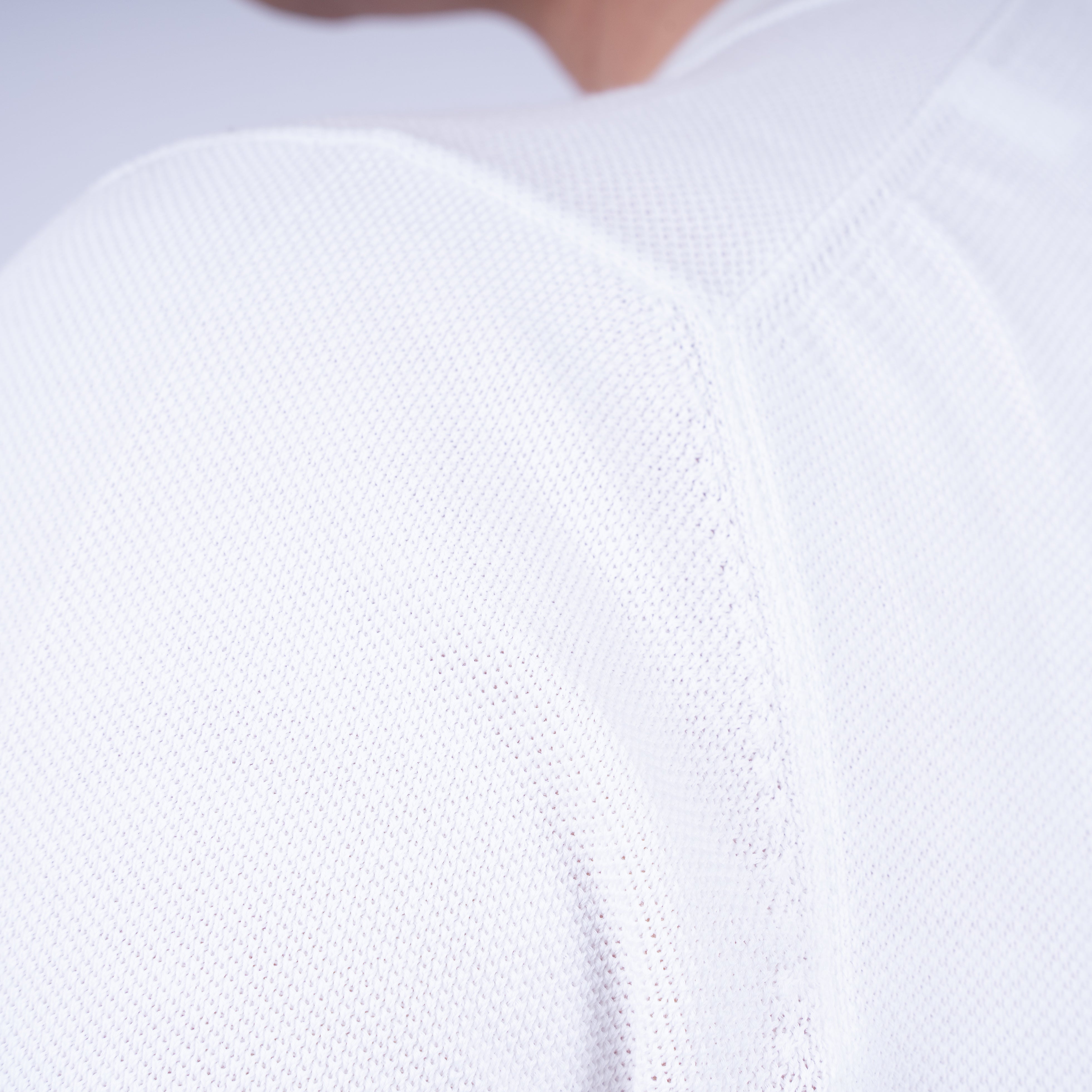 Gran Sasso Polo Buttonless Kraag Wit | Fresh Cotton