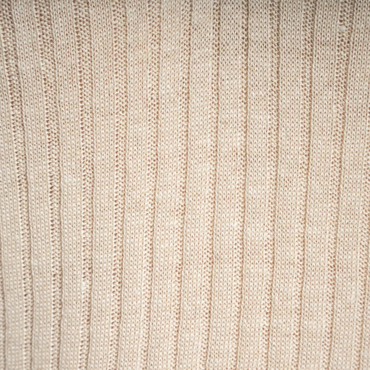 Gran Sasso Polo Ecru | Linen Cotton Knit