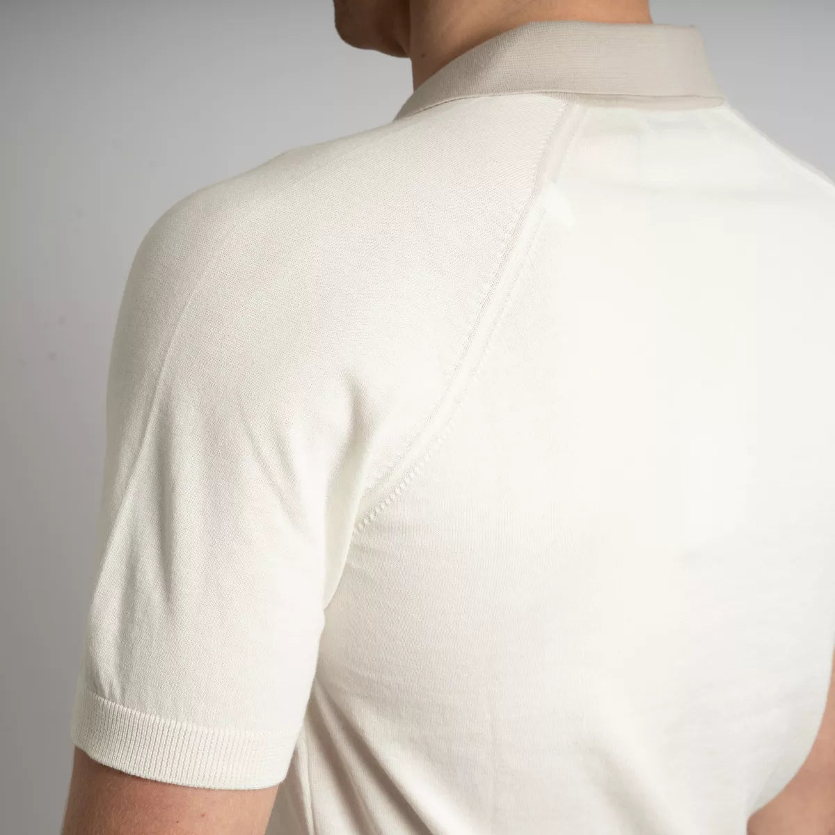 Gran Sasso Polo Off-White | Organic Cotton