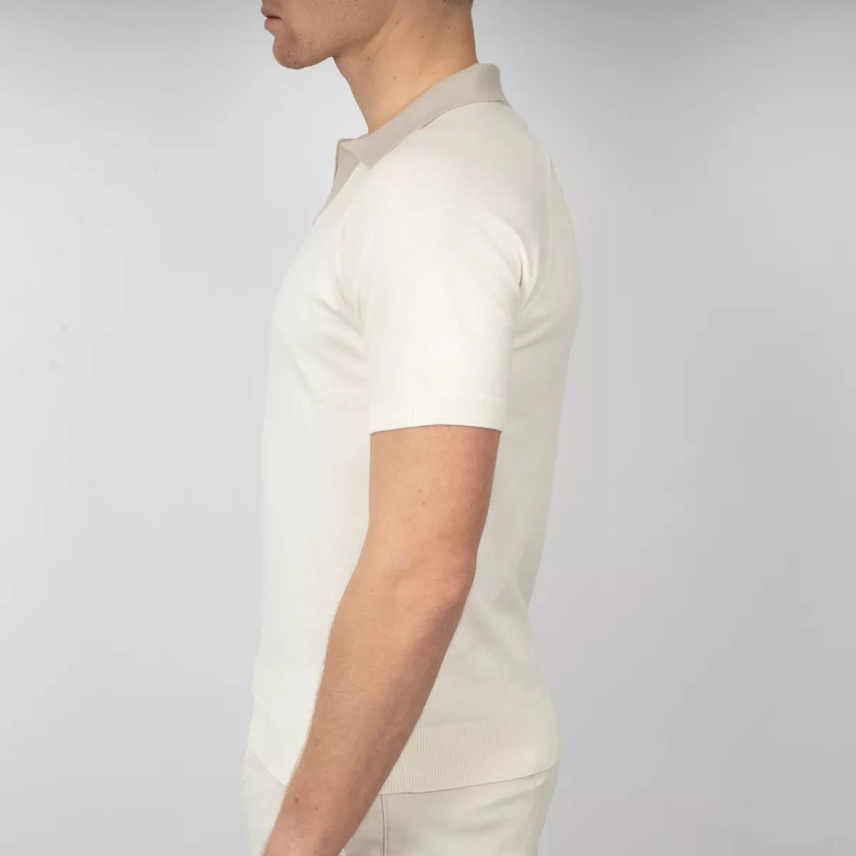 Gran Sasso Polo Off-White | Organic Cotton