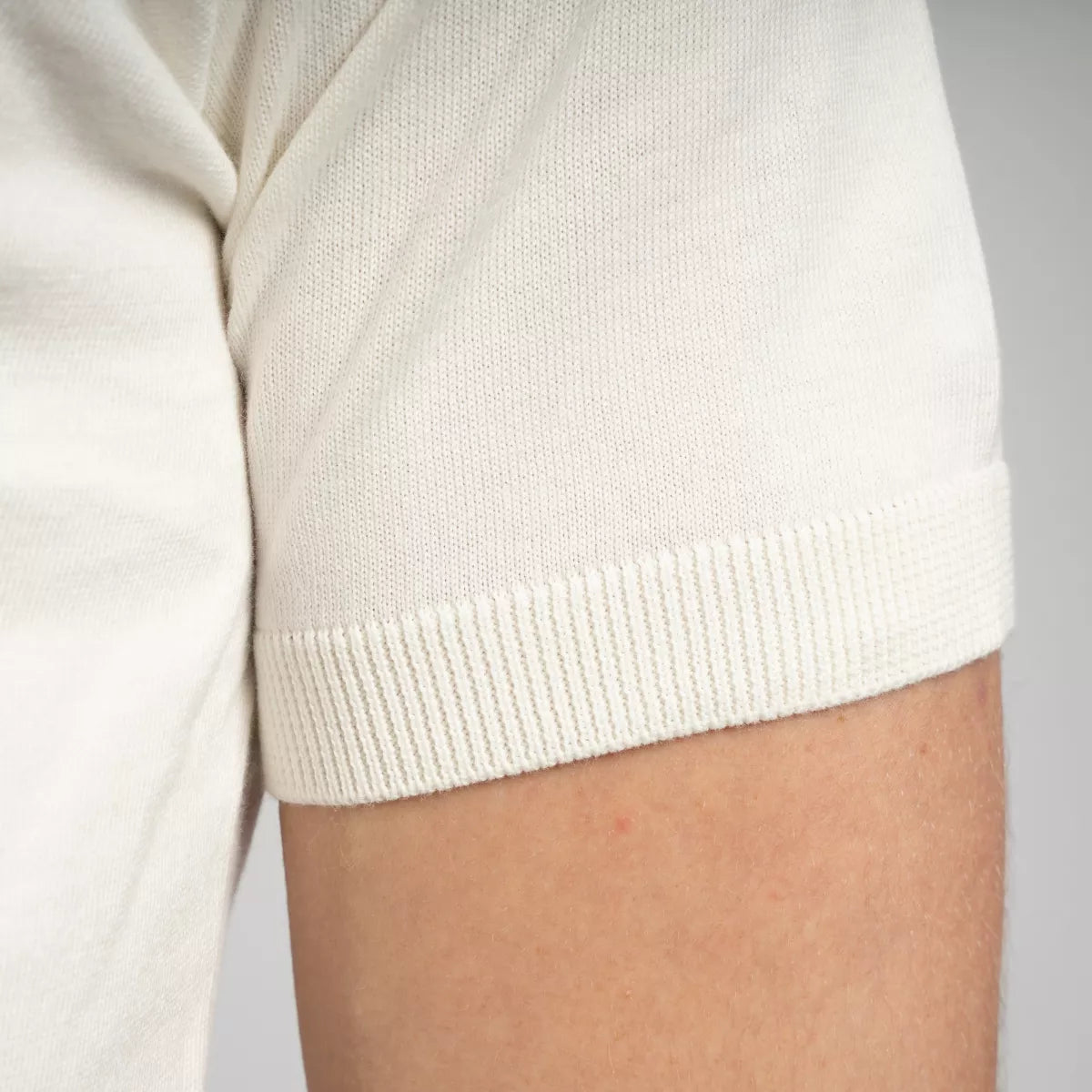 Gran Sasso Polo Off-White | Organic Cotton