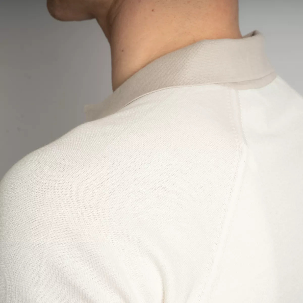 Gran Sasso Polo Off-White | Organic Cotton