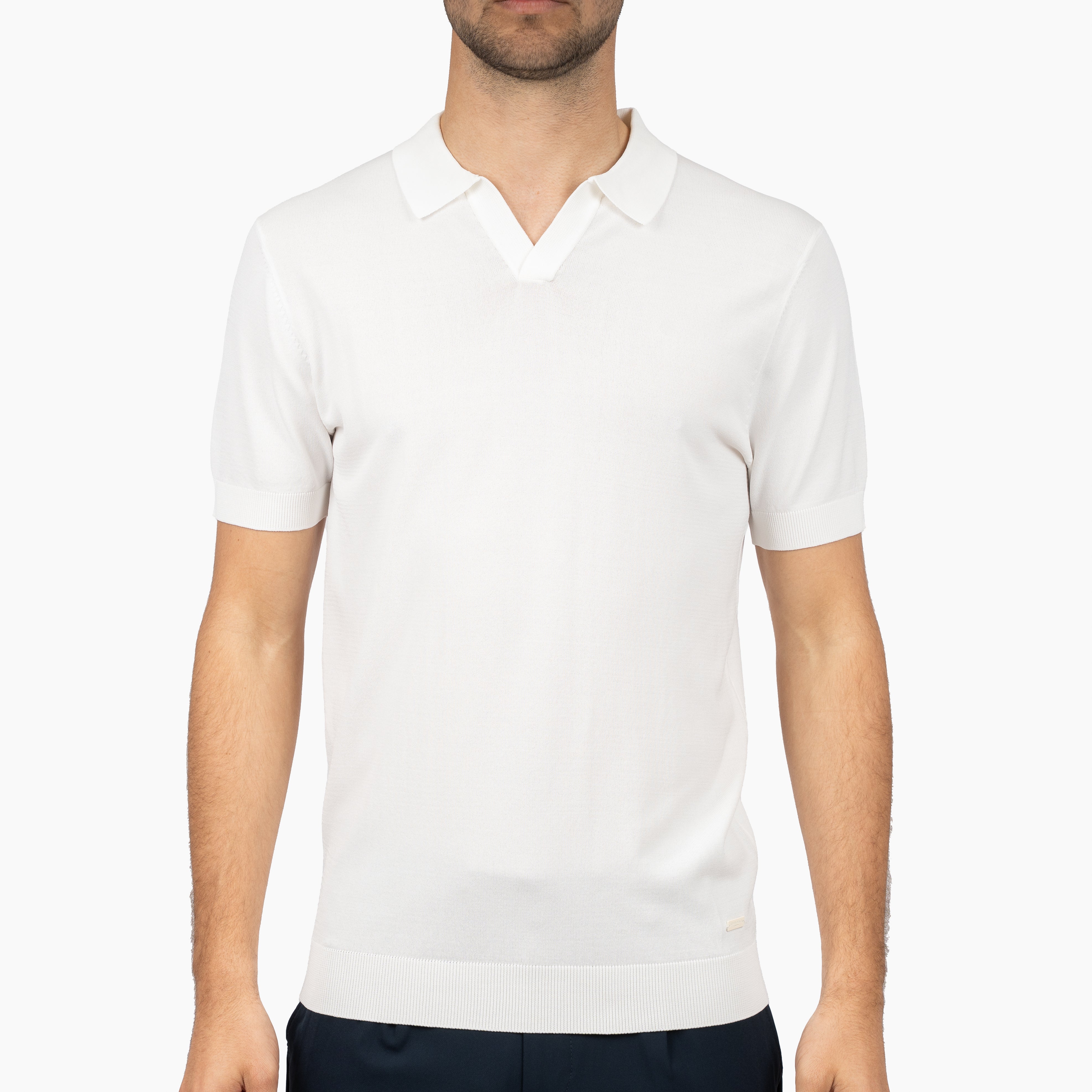 SEVEN DIALS Technische Buttonless Polo Off-White | Hayden