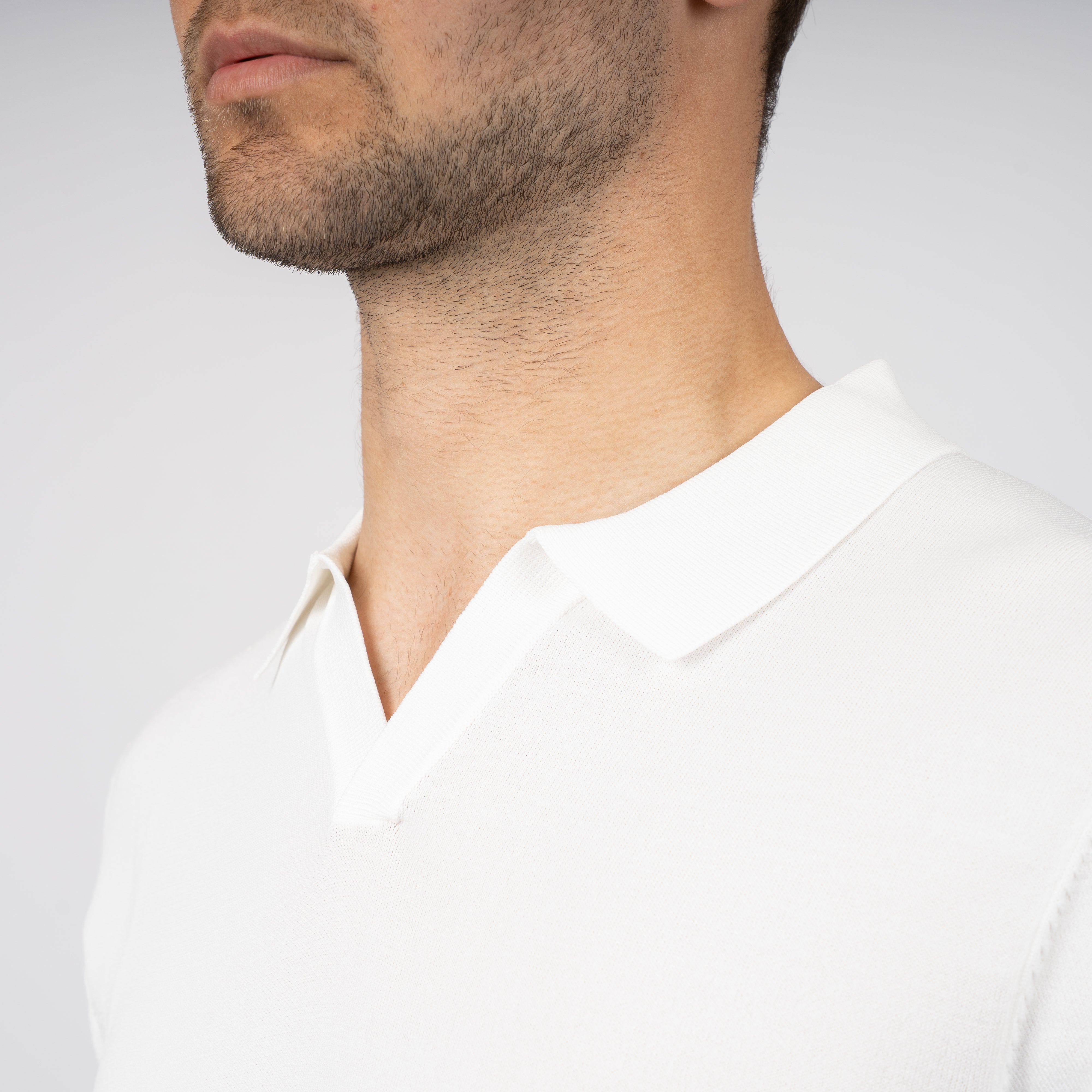 SEVEN DIALS Technische Buttonless Polo Off-White | Hayden