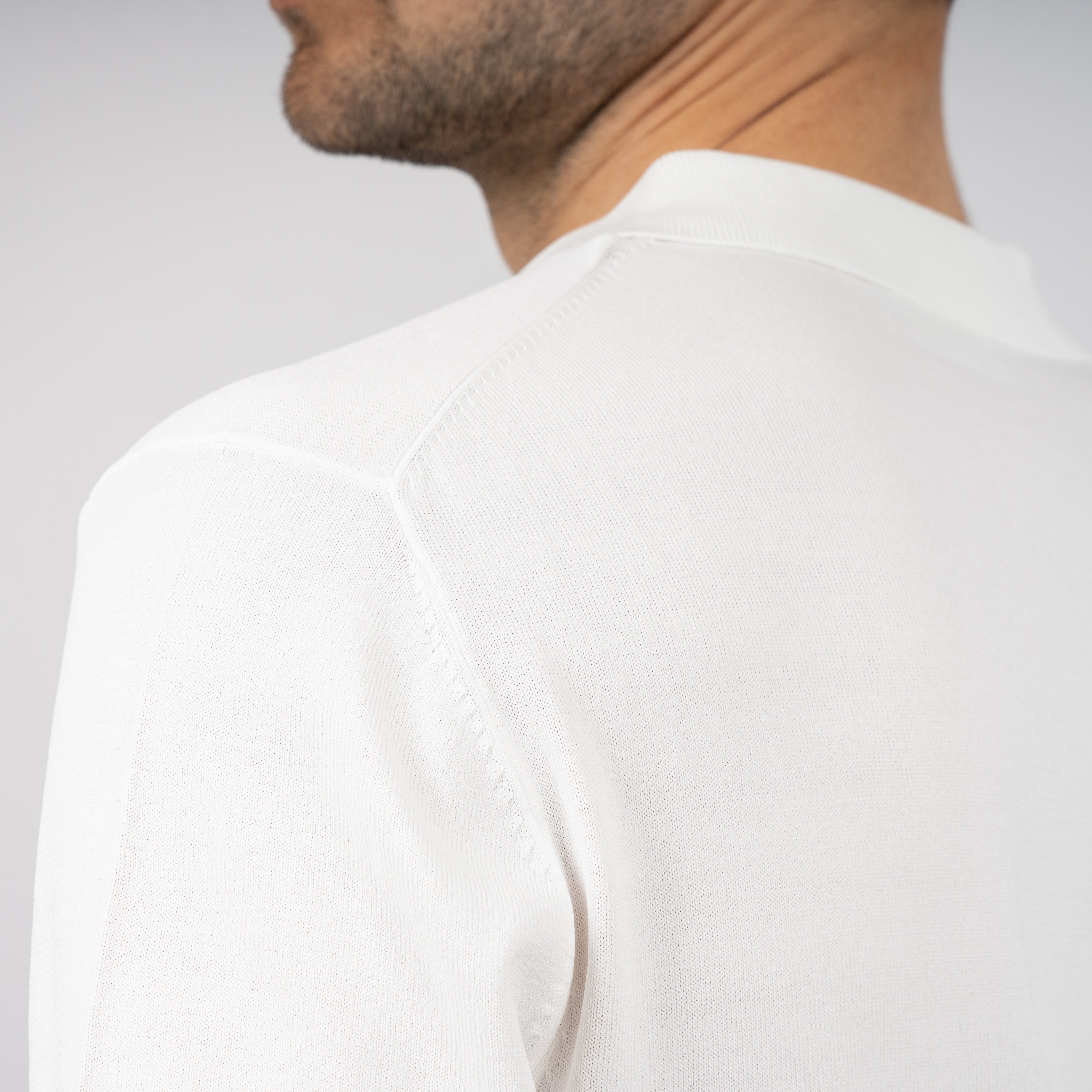 SEVEN DIALS Technische Buttonless Polo Off-White | Hayden
